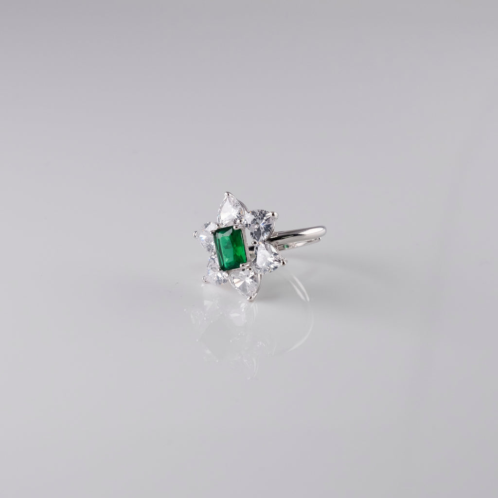 Anello Sfarzoso Goccia E Rombo