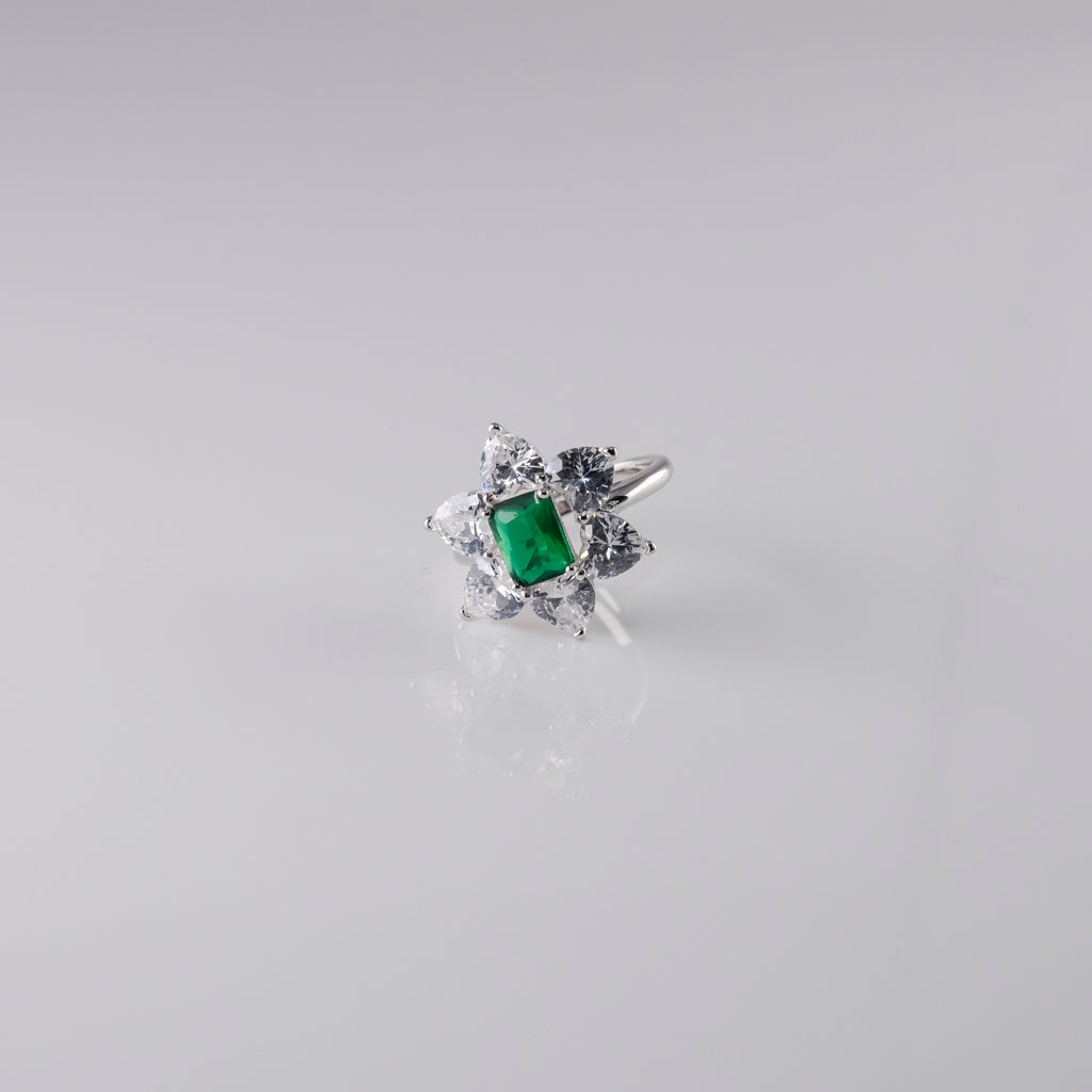 Anello Sfarzoso Goccia E Rombo