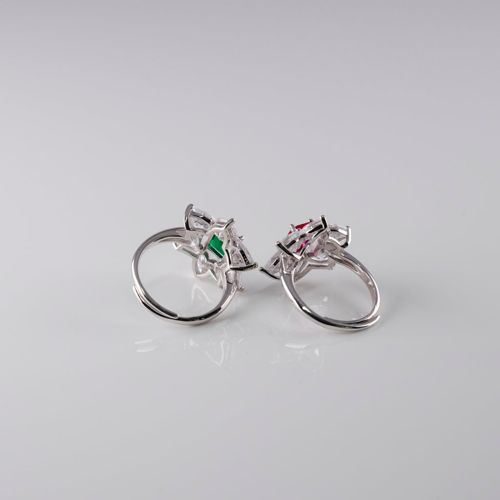 Anello Sfarzoso Goccia E Rombo