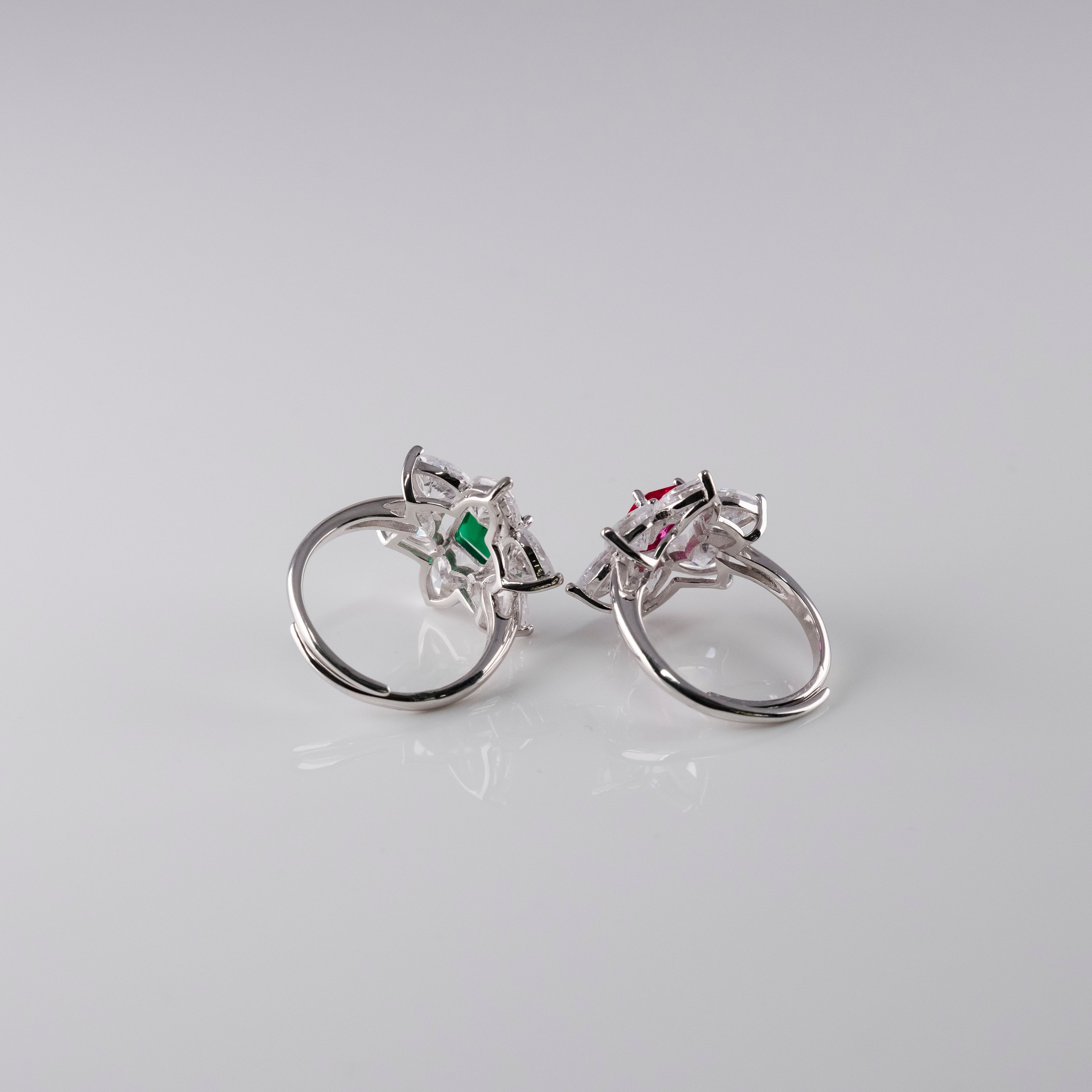 Anello Sfarzoso Goccia E Rombo