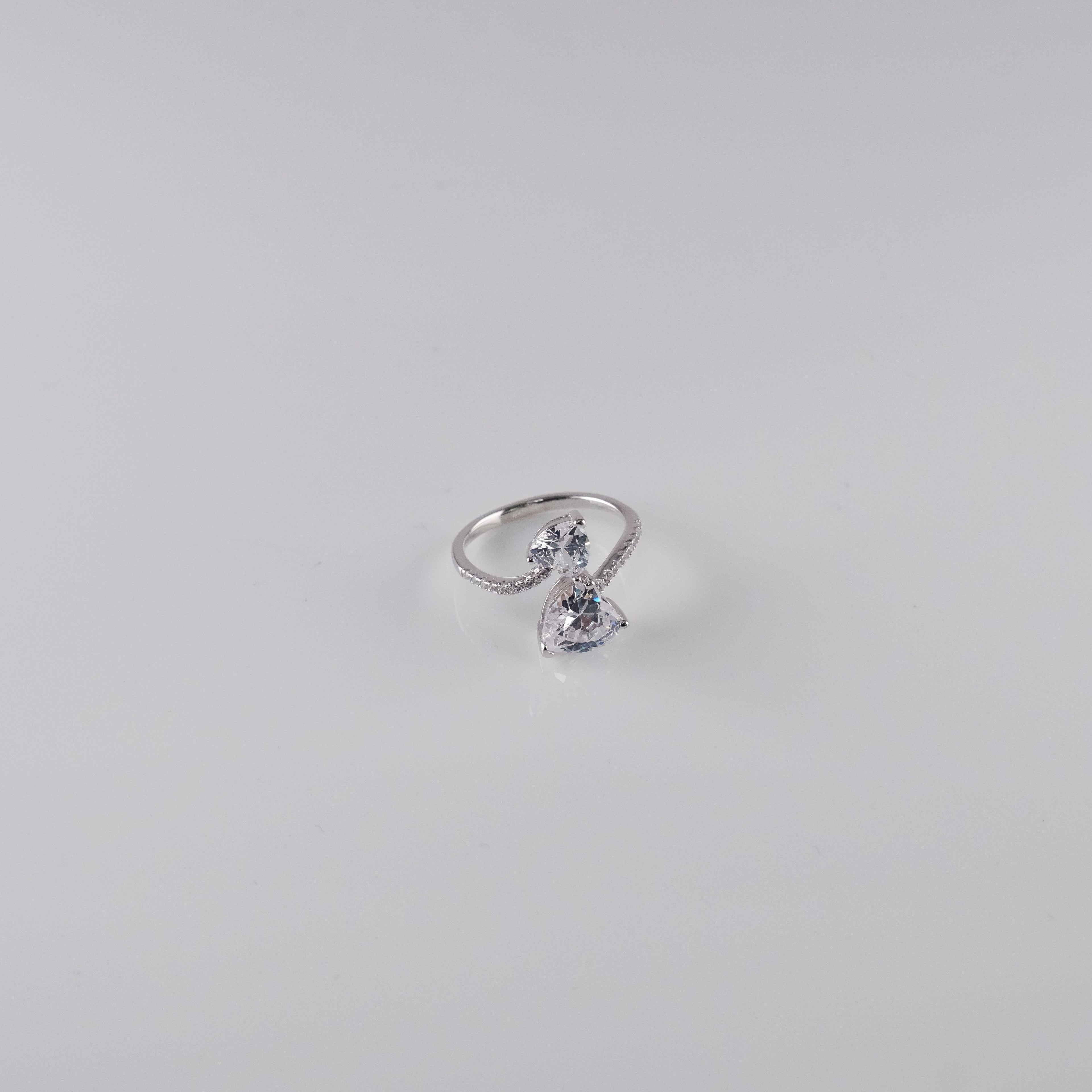 Anello Doppio Cuore