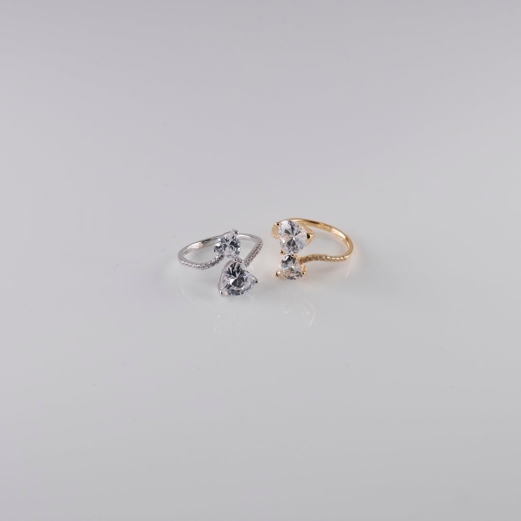 Anello Doppio Cuore