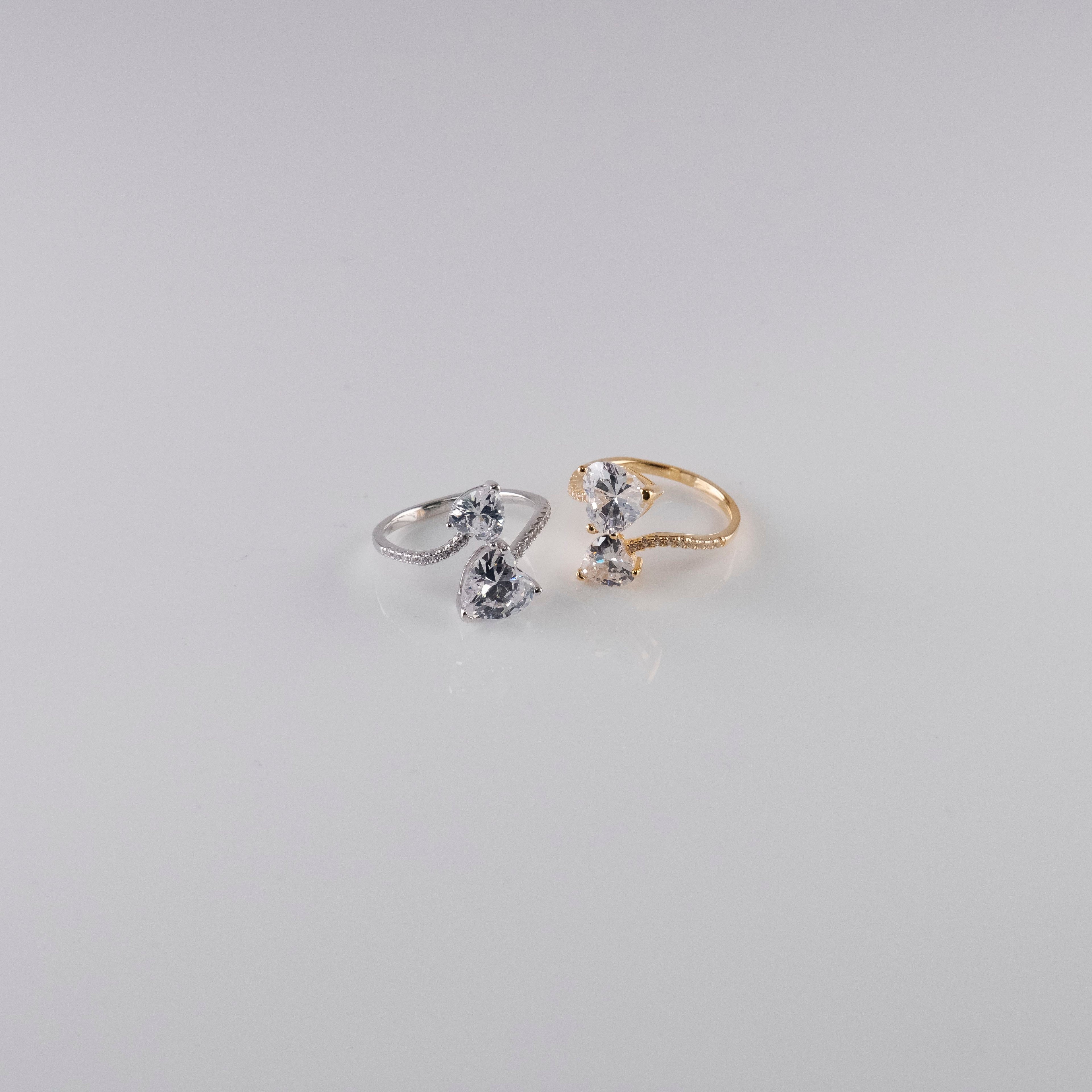 Anello Doppio Cuore