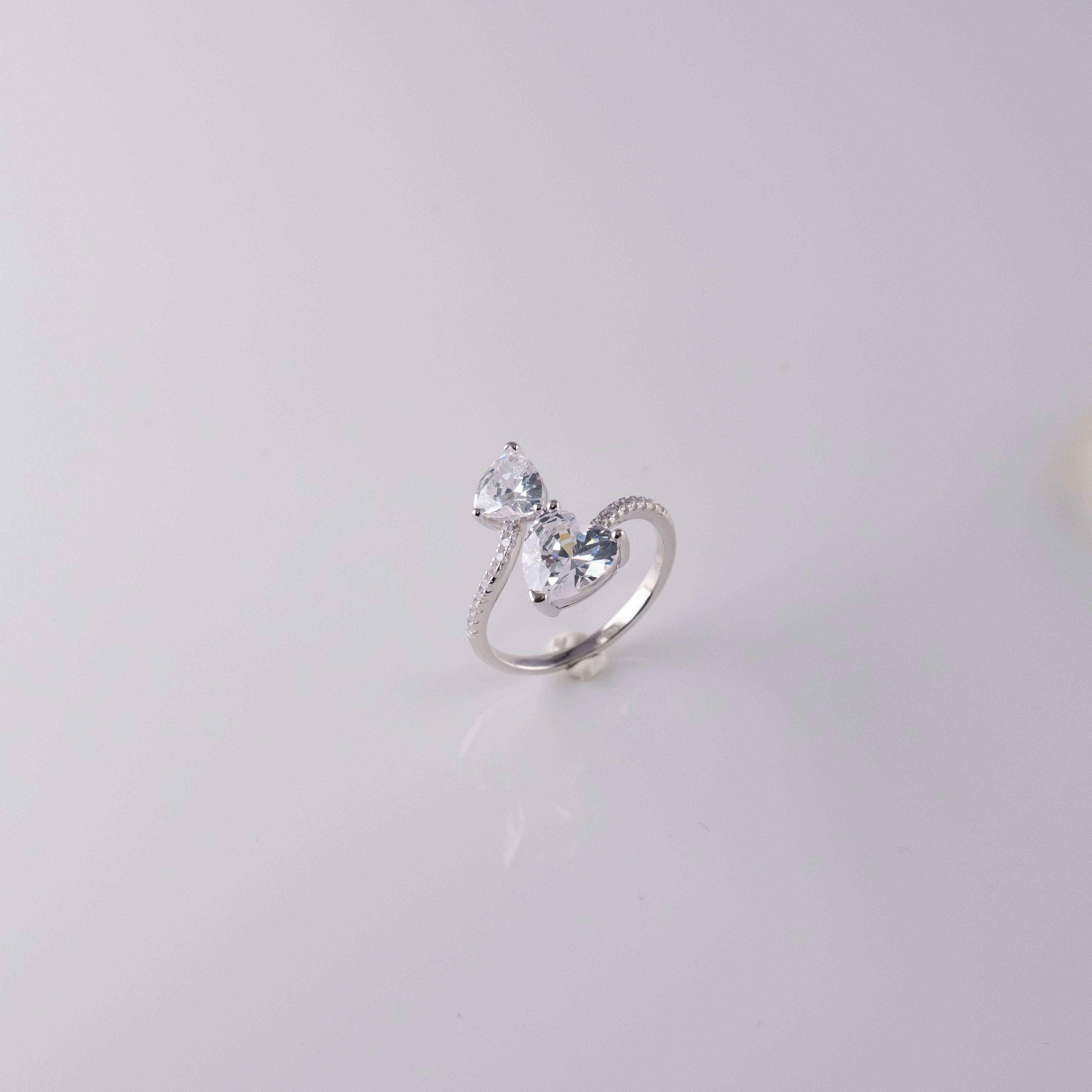 Anello Doppio Cuore