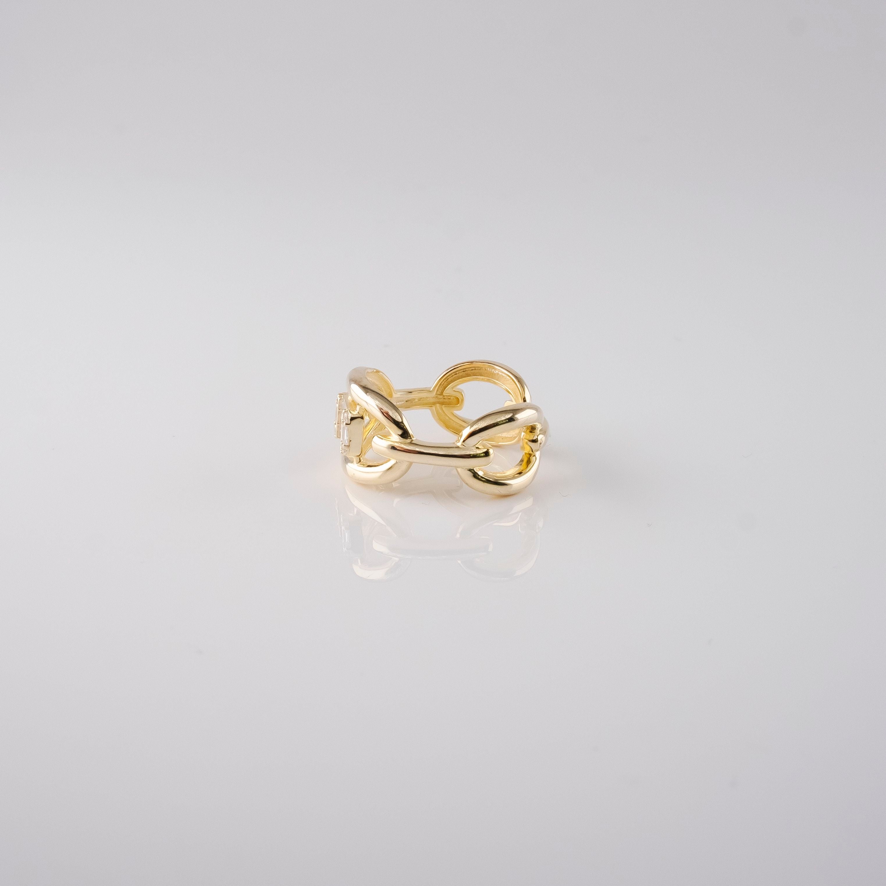 Anello Catena Baguette