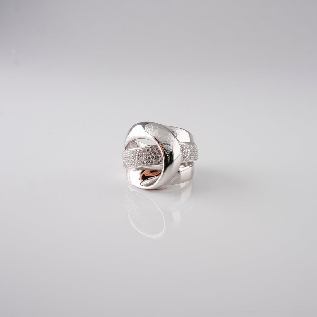 Anello Fibbia Intrecciata