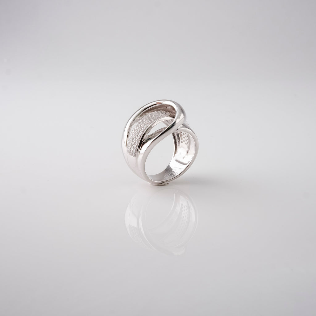 Anello Fibbia Intrecciata