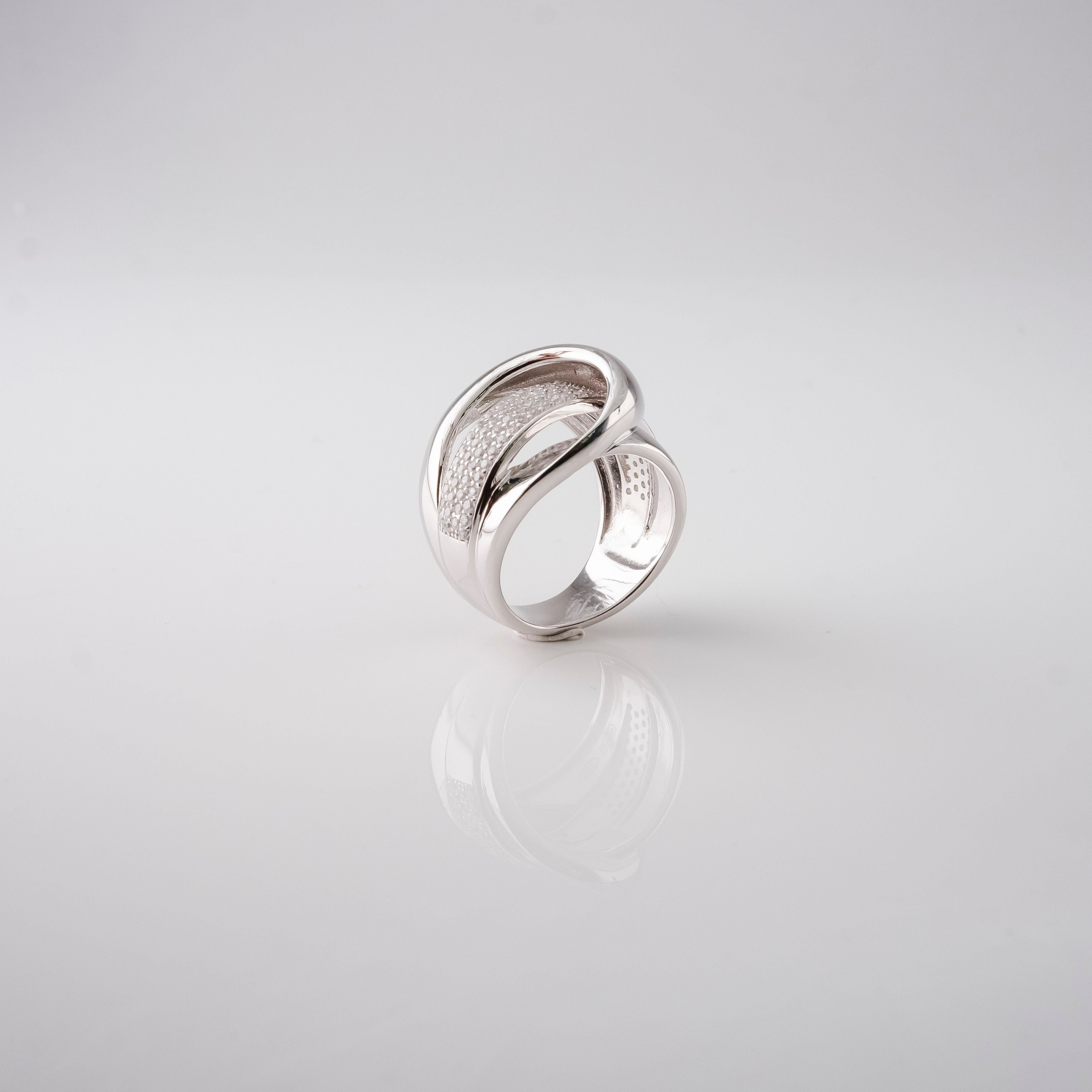 Anello Fibbia Intrecciata