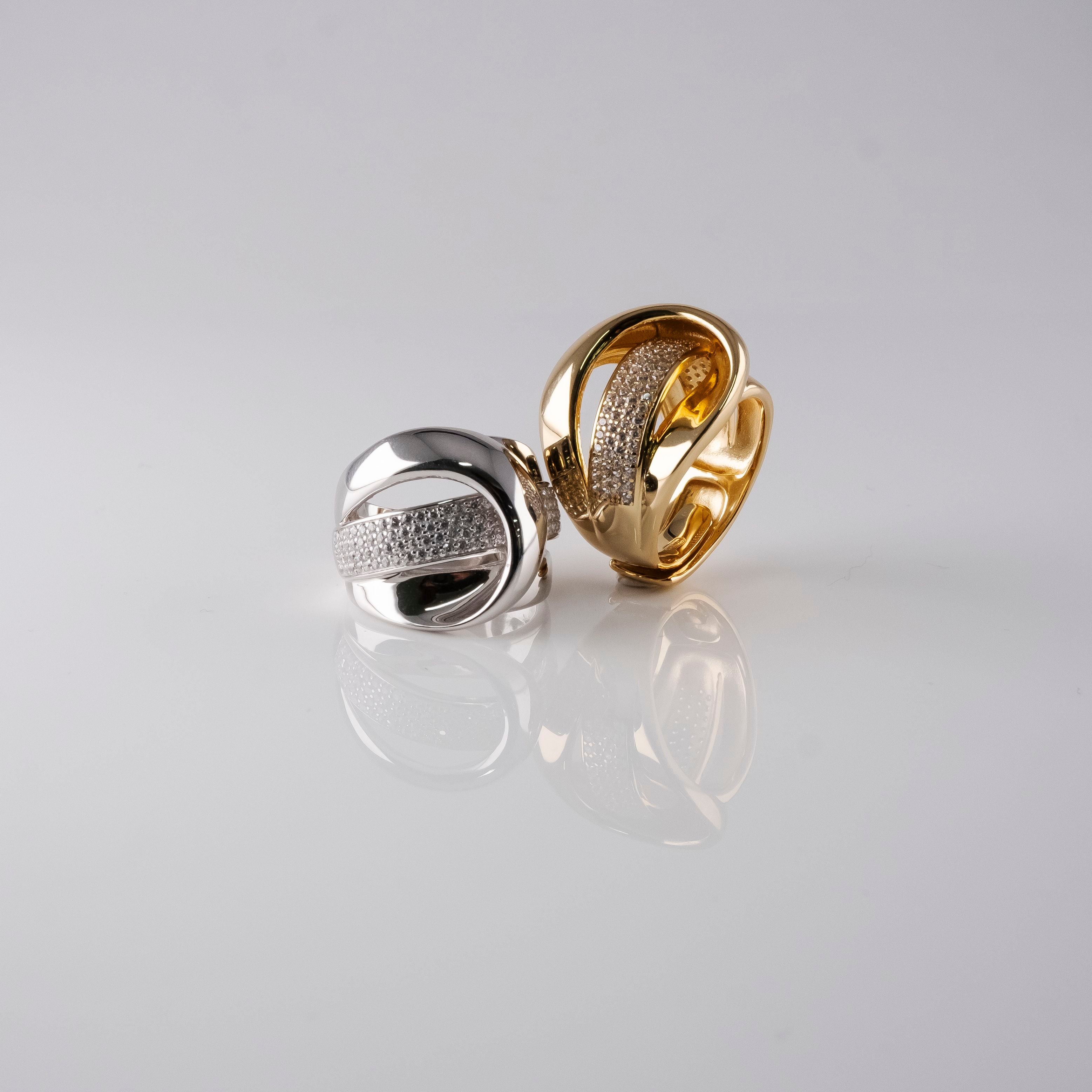 Anello Fibbia Intrecciata