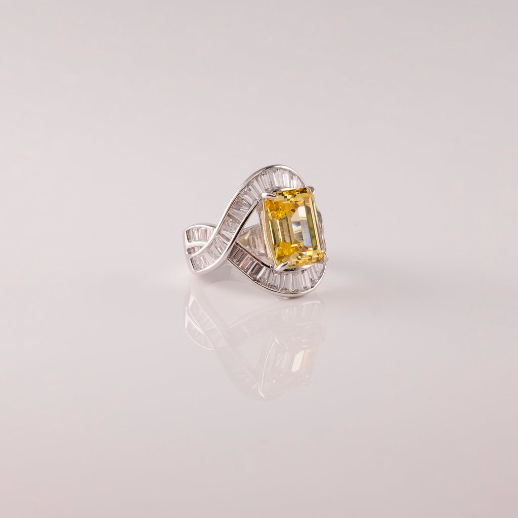 Anello Nastro E Pietra
