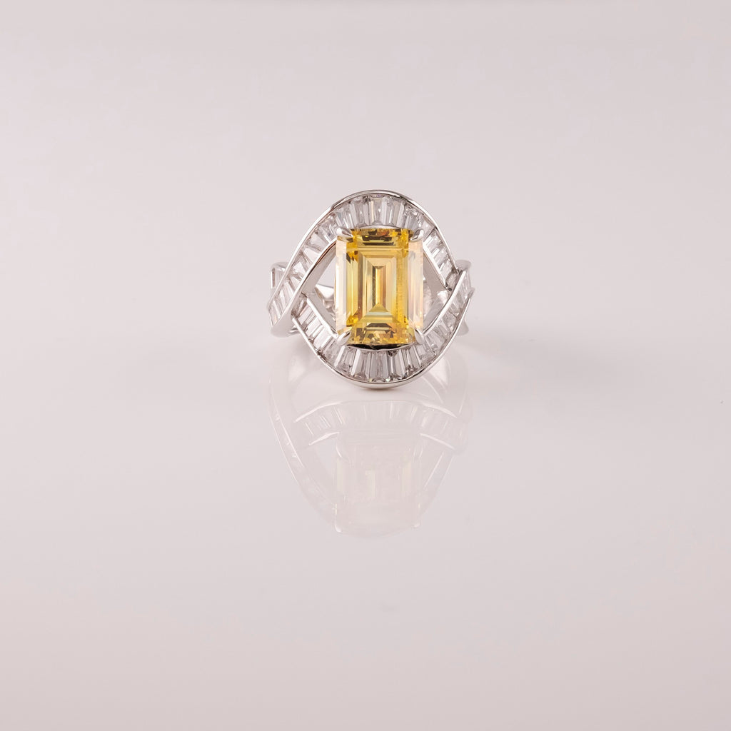 Anello Nastro E Pietra