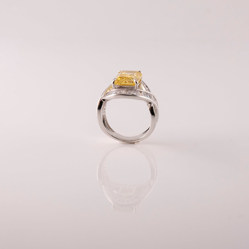 Anello Nastro E Pietra