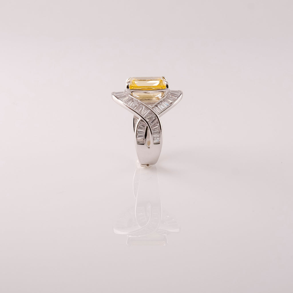 Anello Nastro E Pietra