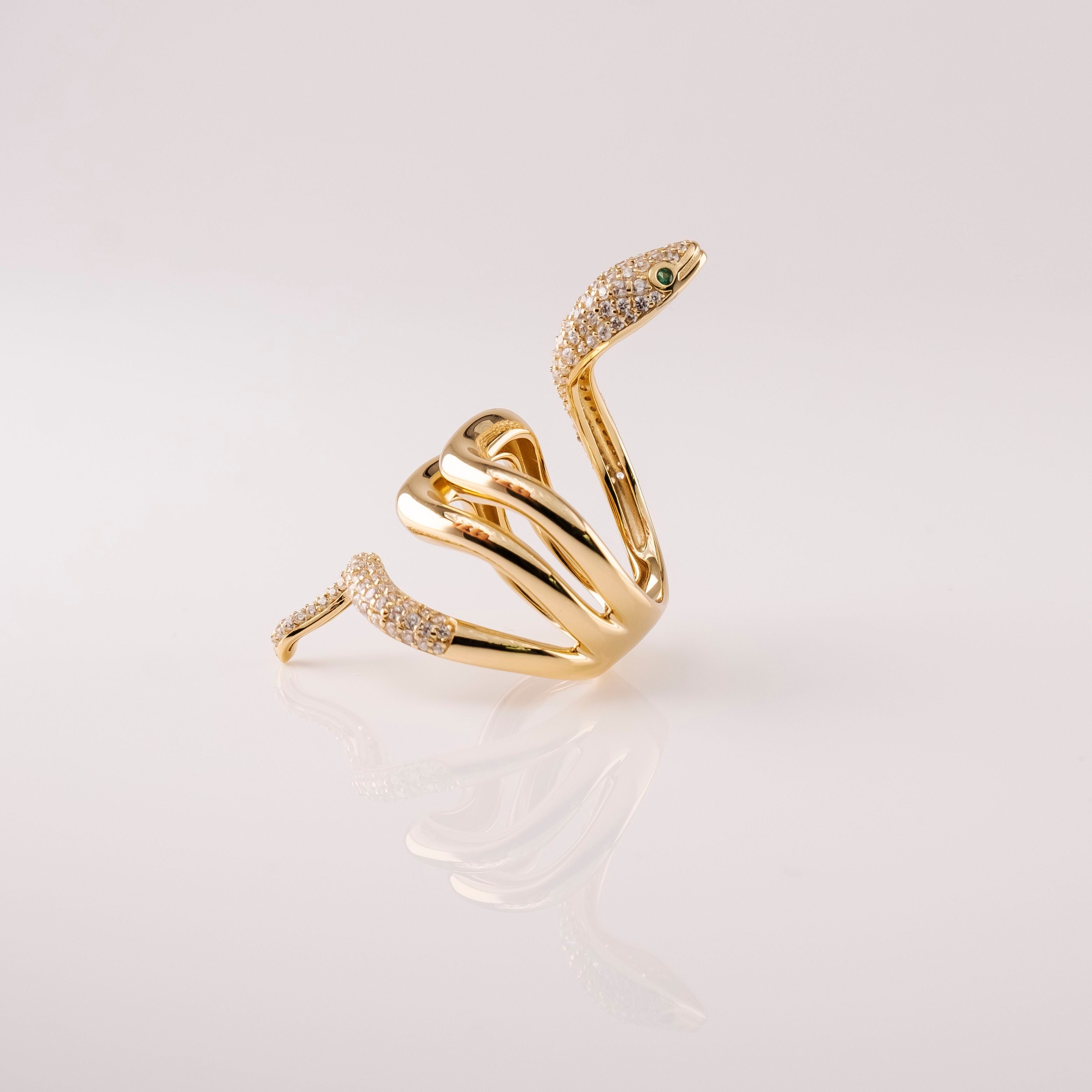 Anello Serpente Spirale