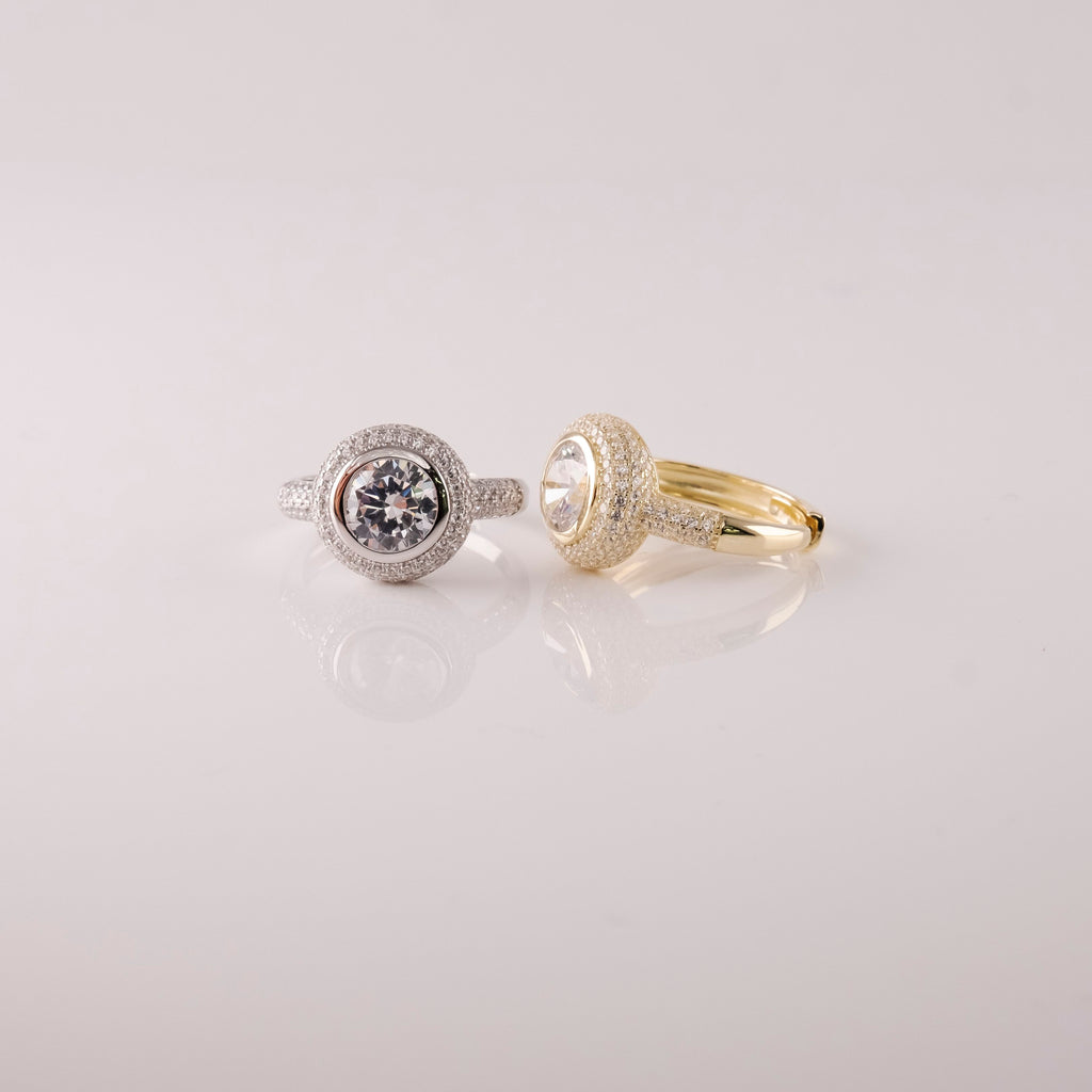 Anello Pietre Piccole E Grande