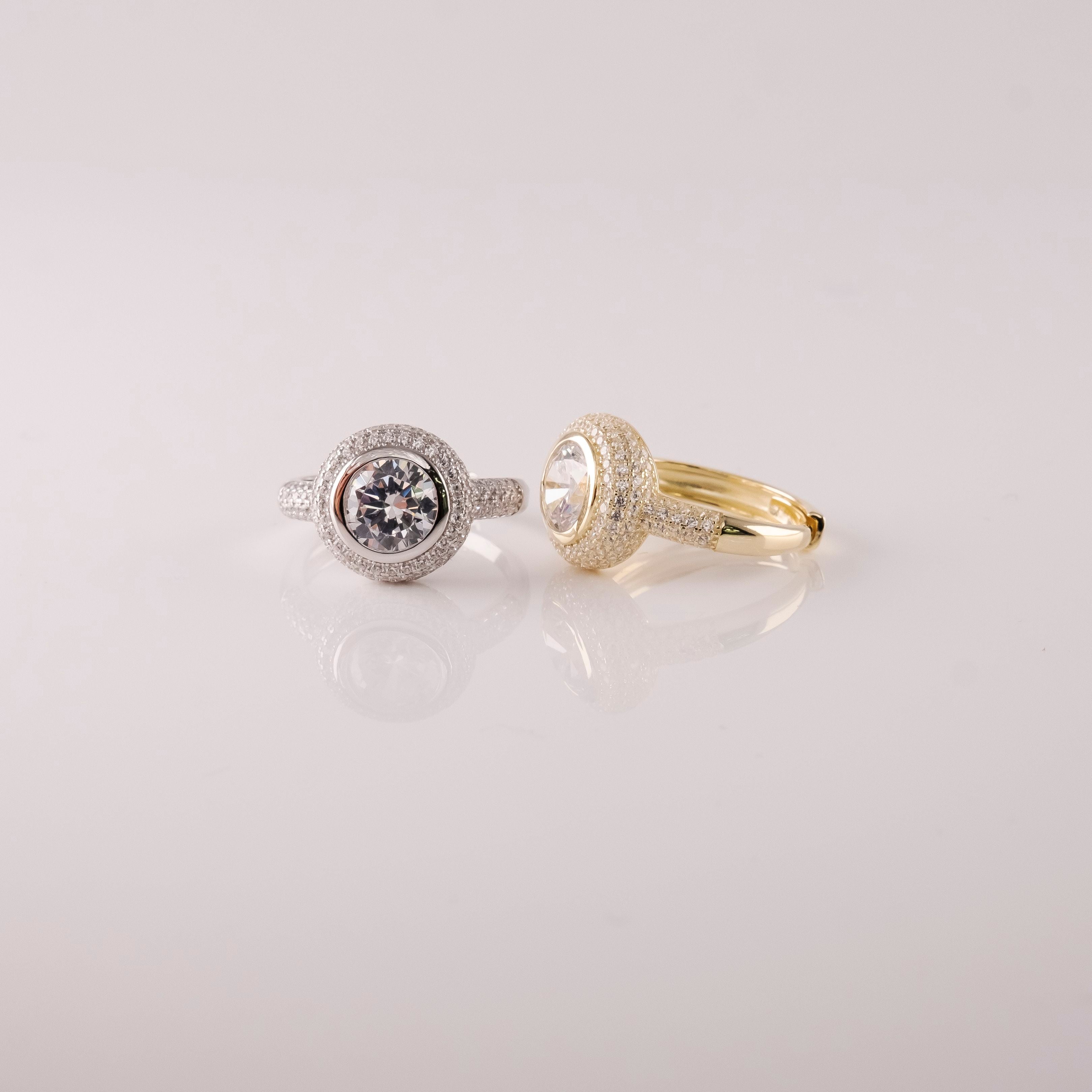 Anello Pietre Piccole E Grande