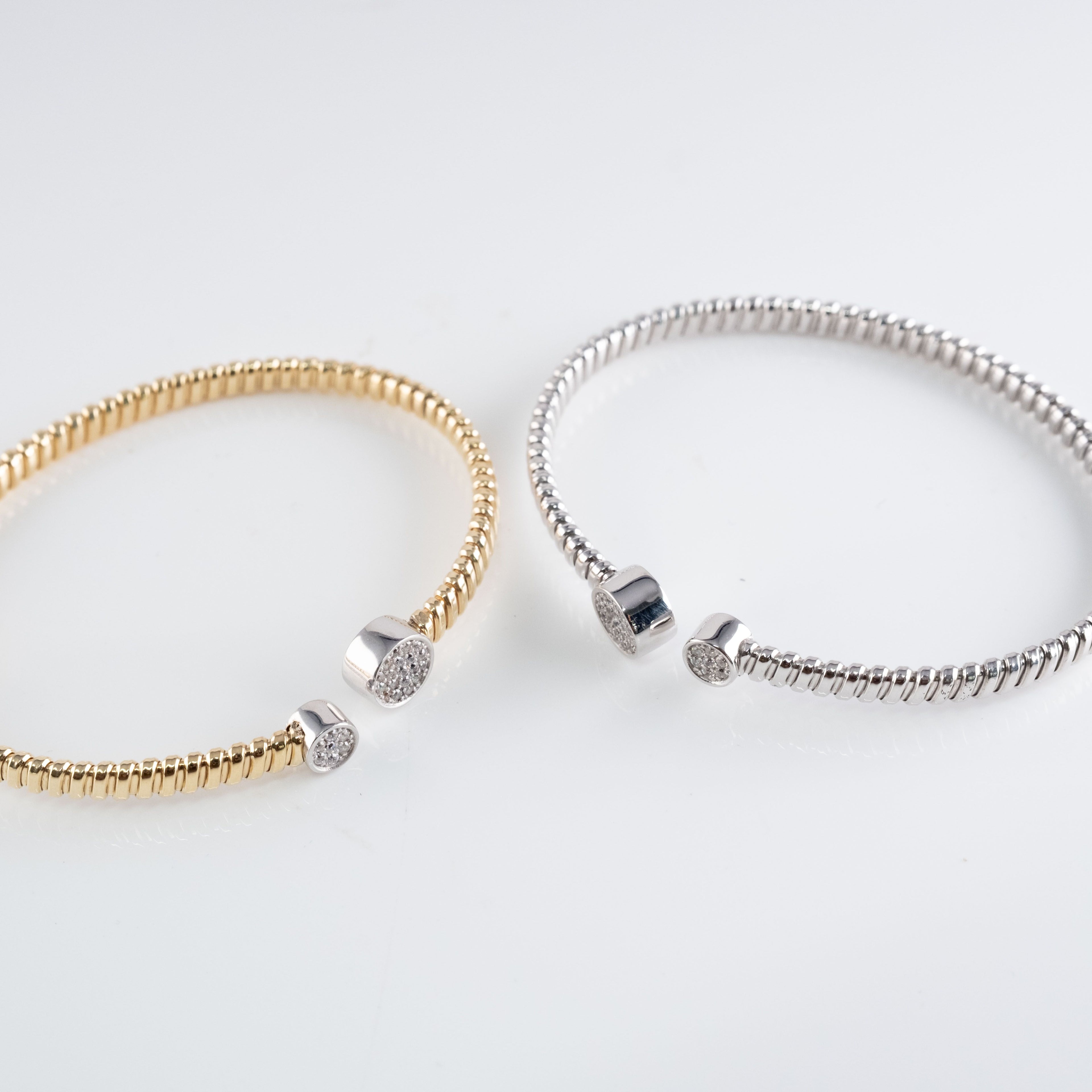 Bracciale Treccia Due Pietre