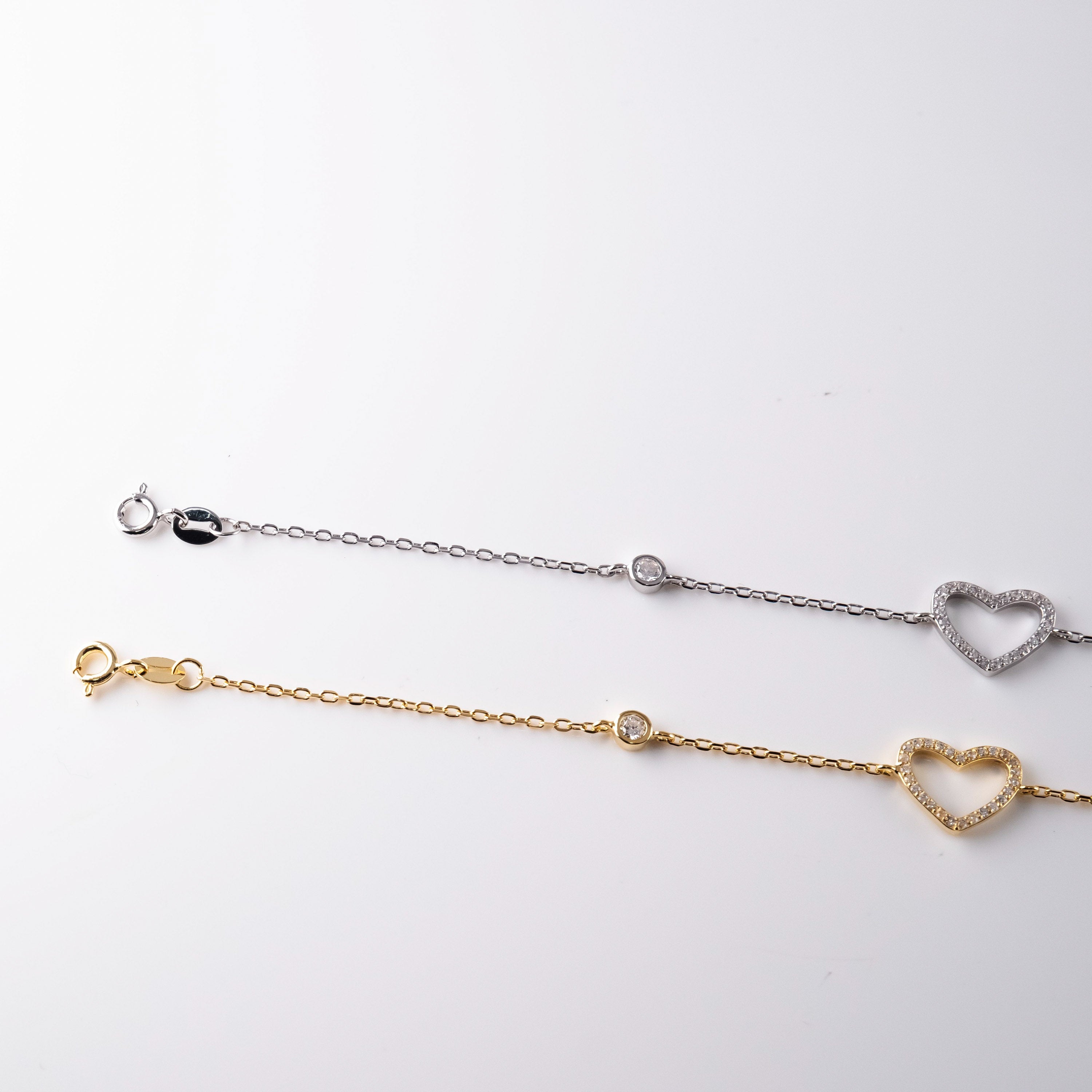 Bracciale Fine Tondi E Cuore