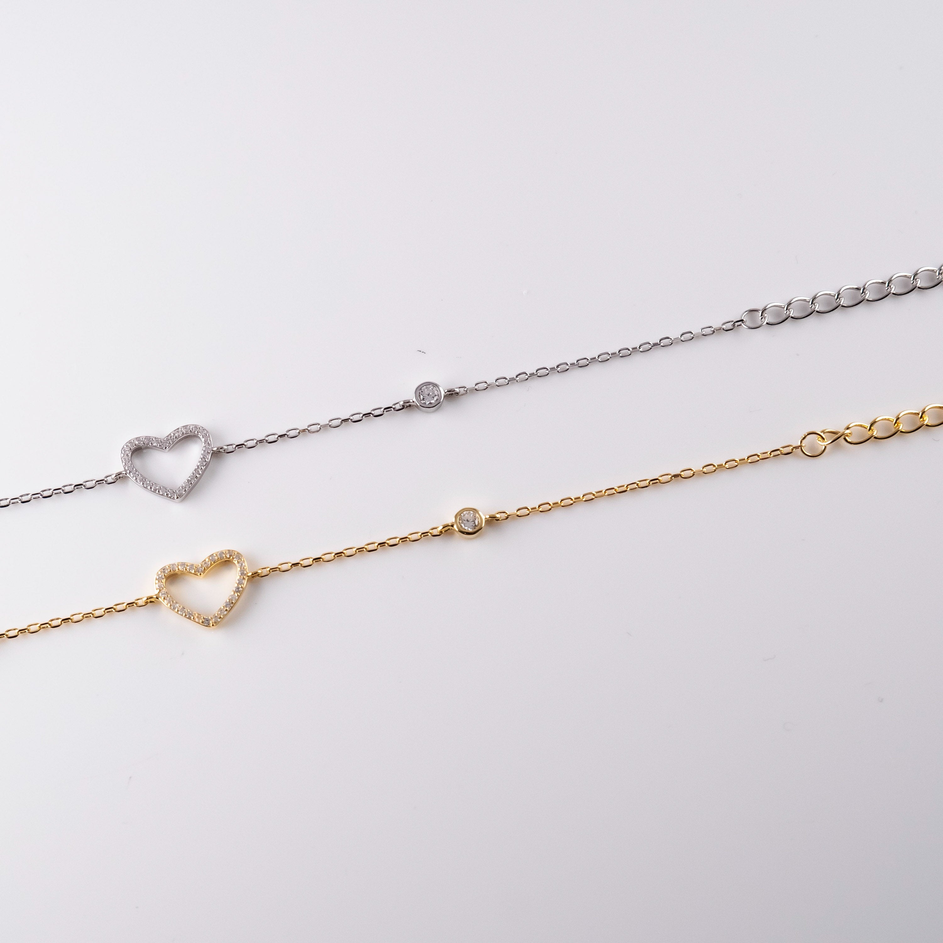 Bracciale Fine Tondi E Cuore