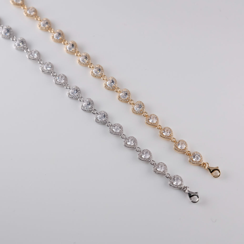 Bracciale Cuori Brillanti