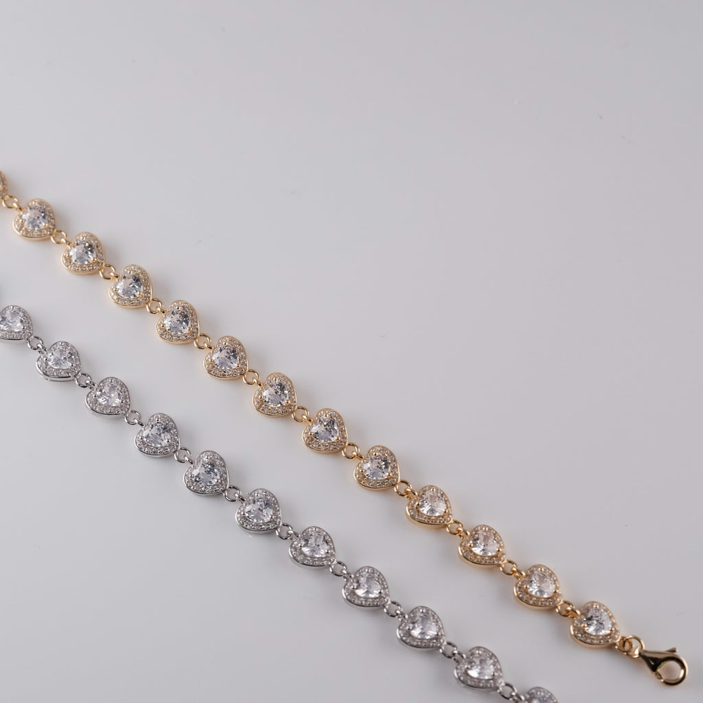 Bracciale Cuori Brillanti