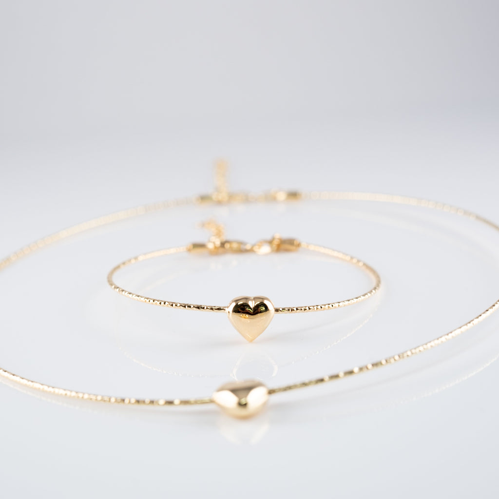 Bracciale Circolare Rigido Cuore