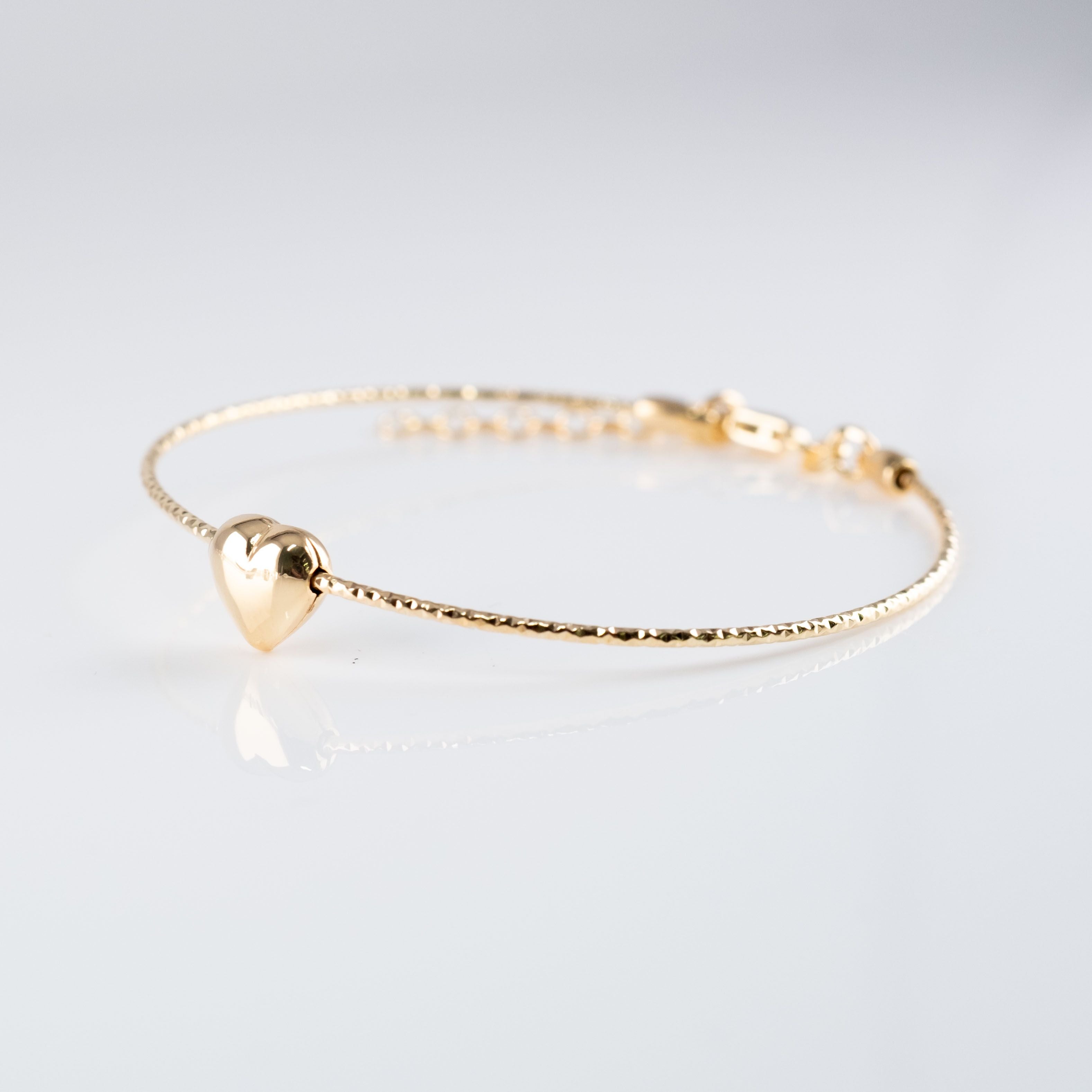 Bracciale Circolare Rigido Cuore