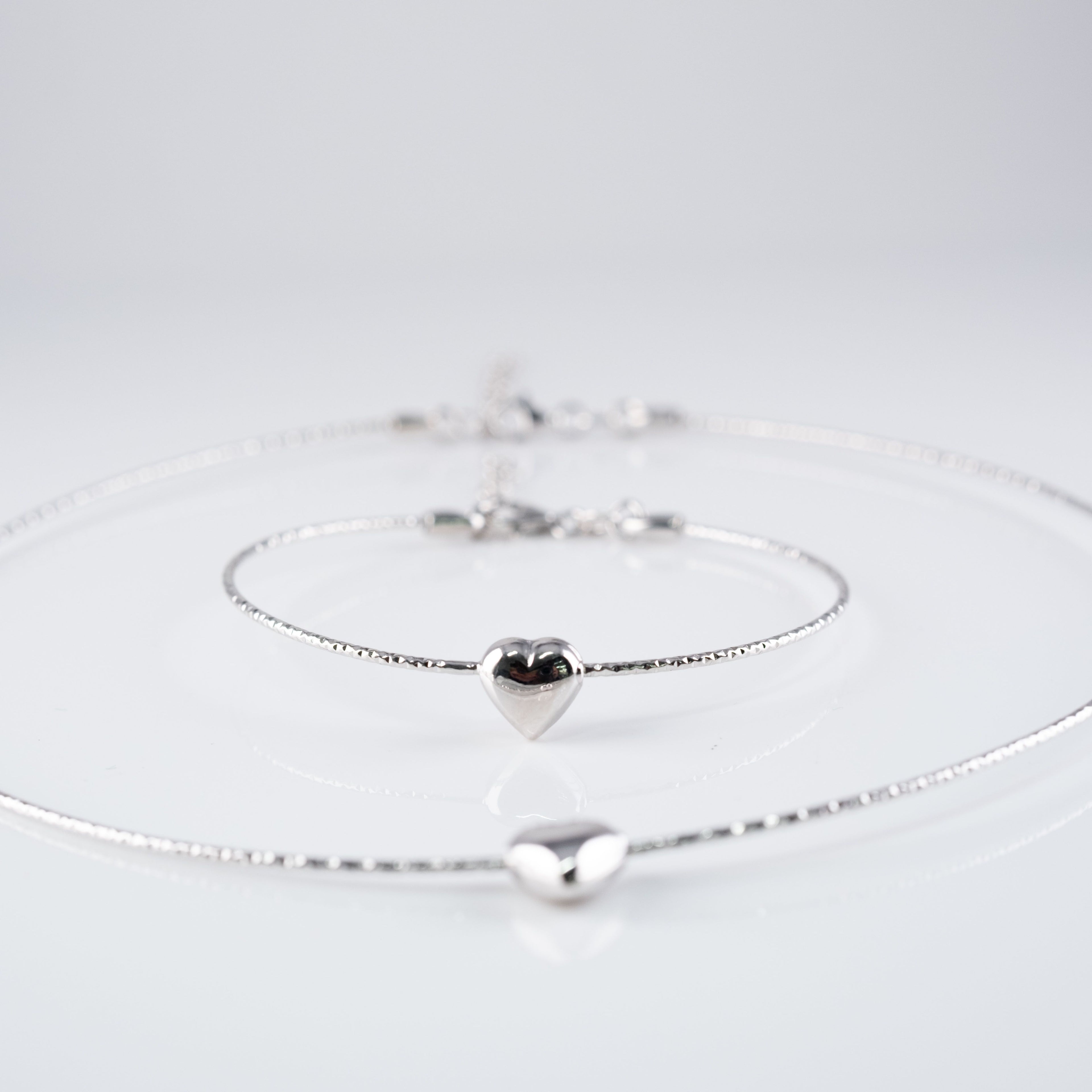 Bracciale Circolare Rigido Cuore