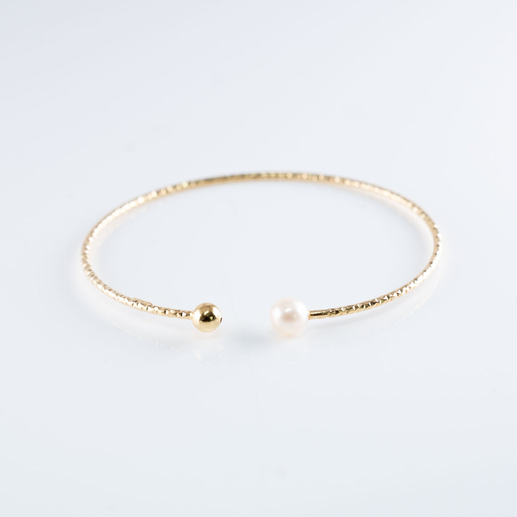 Bracciale Perla Semi-Rigido Circolare