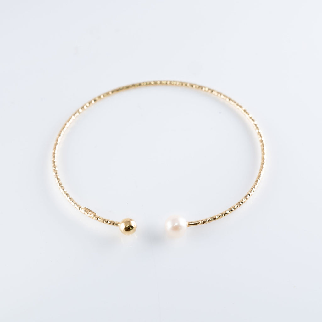 Bracciale Perla Semi-Rigido Circolare
