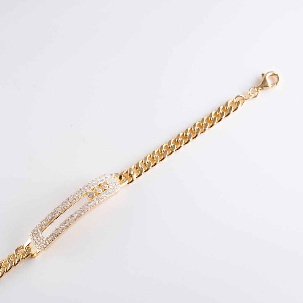 Bracciale Pavè Catena Fine