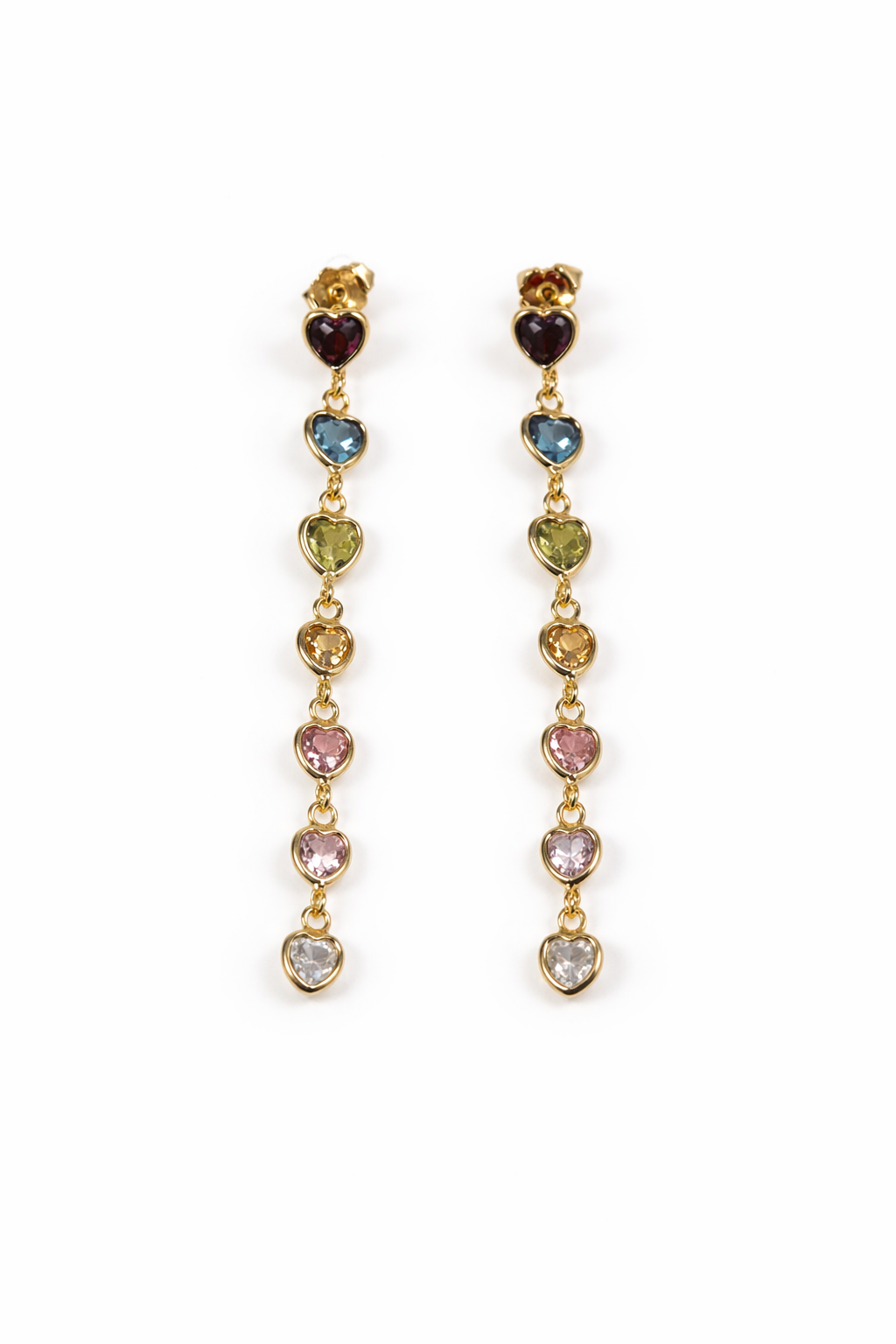Orecchini Cuori Multicolor