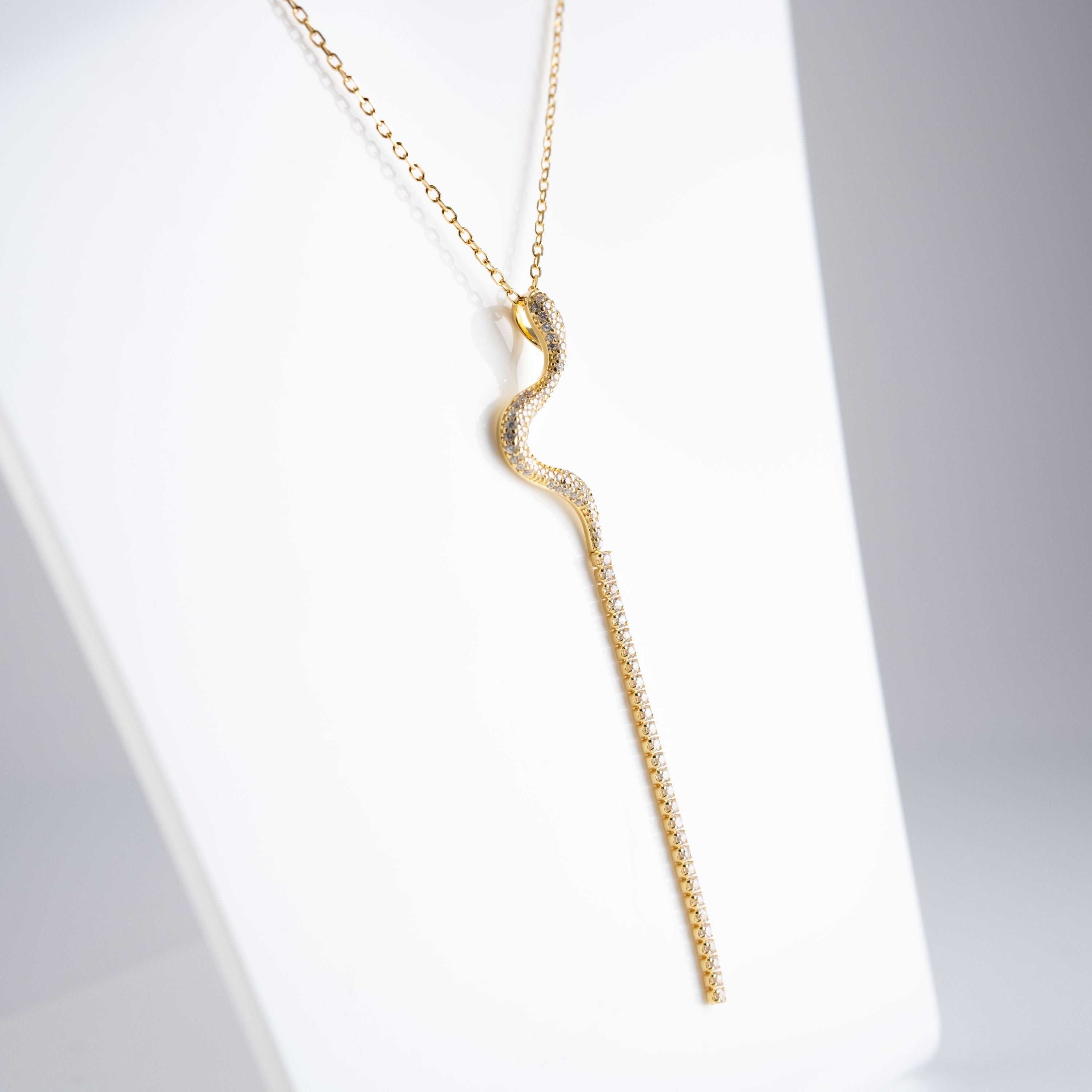 Collana Serpente Coda Lunga