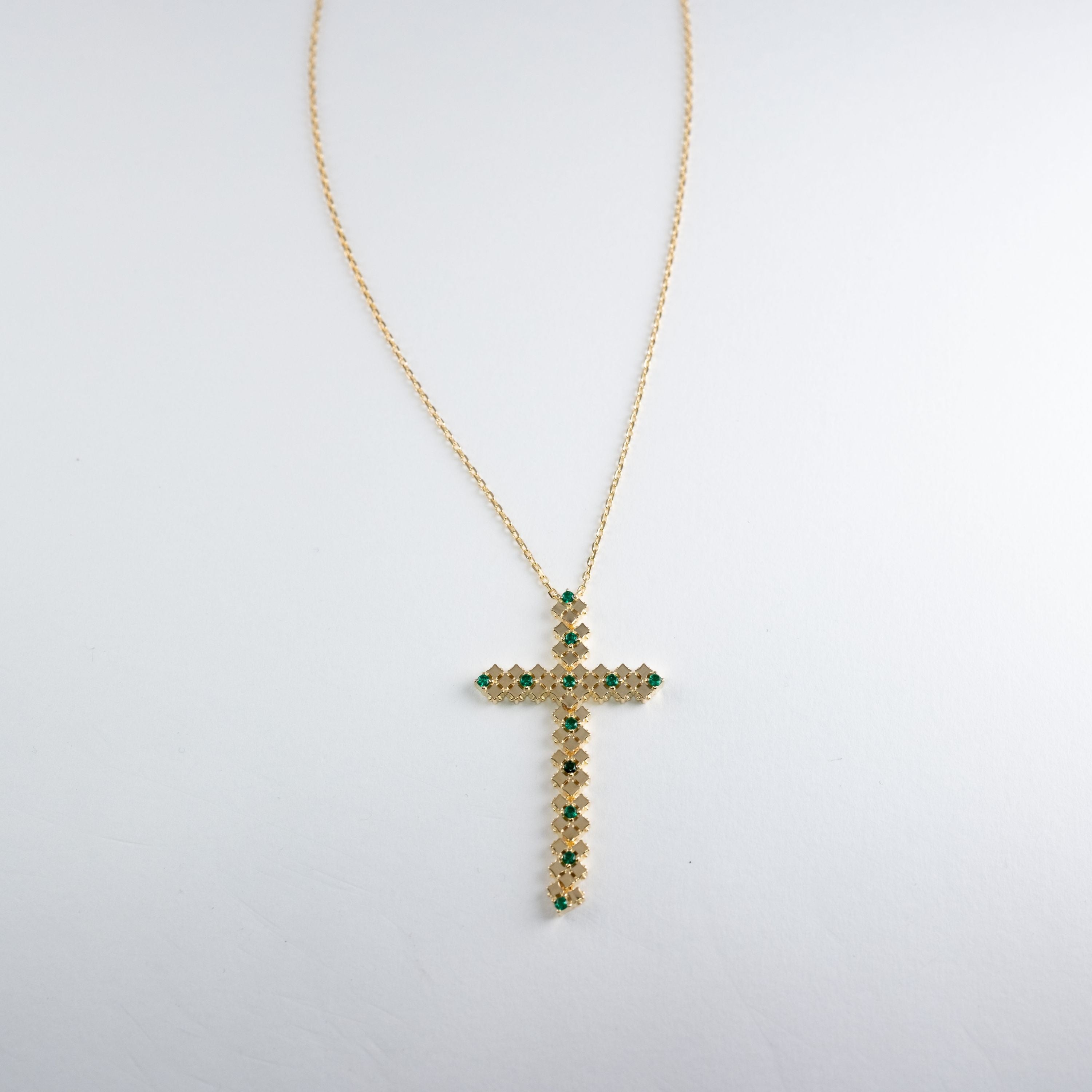 Collana Croce Ondulata