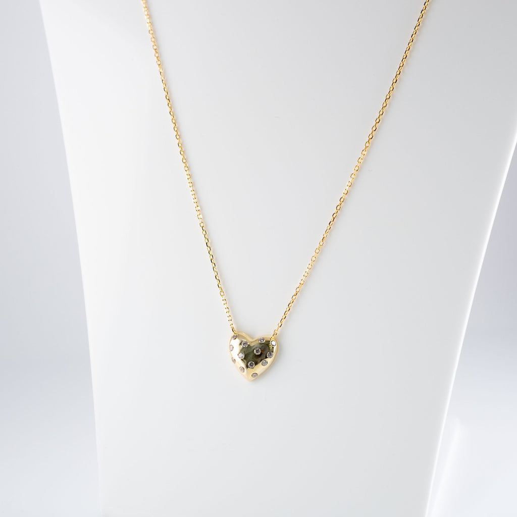 Collana Cuore Con Pietre