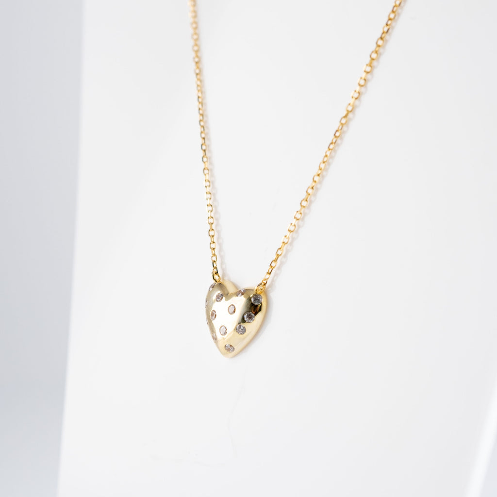 Collana Cuore Con Pietre