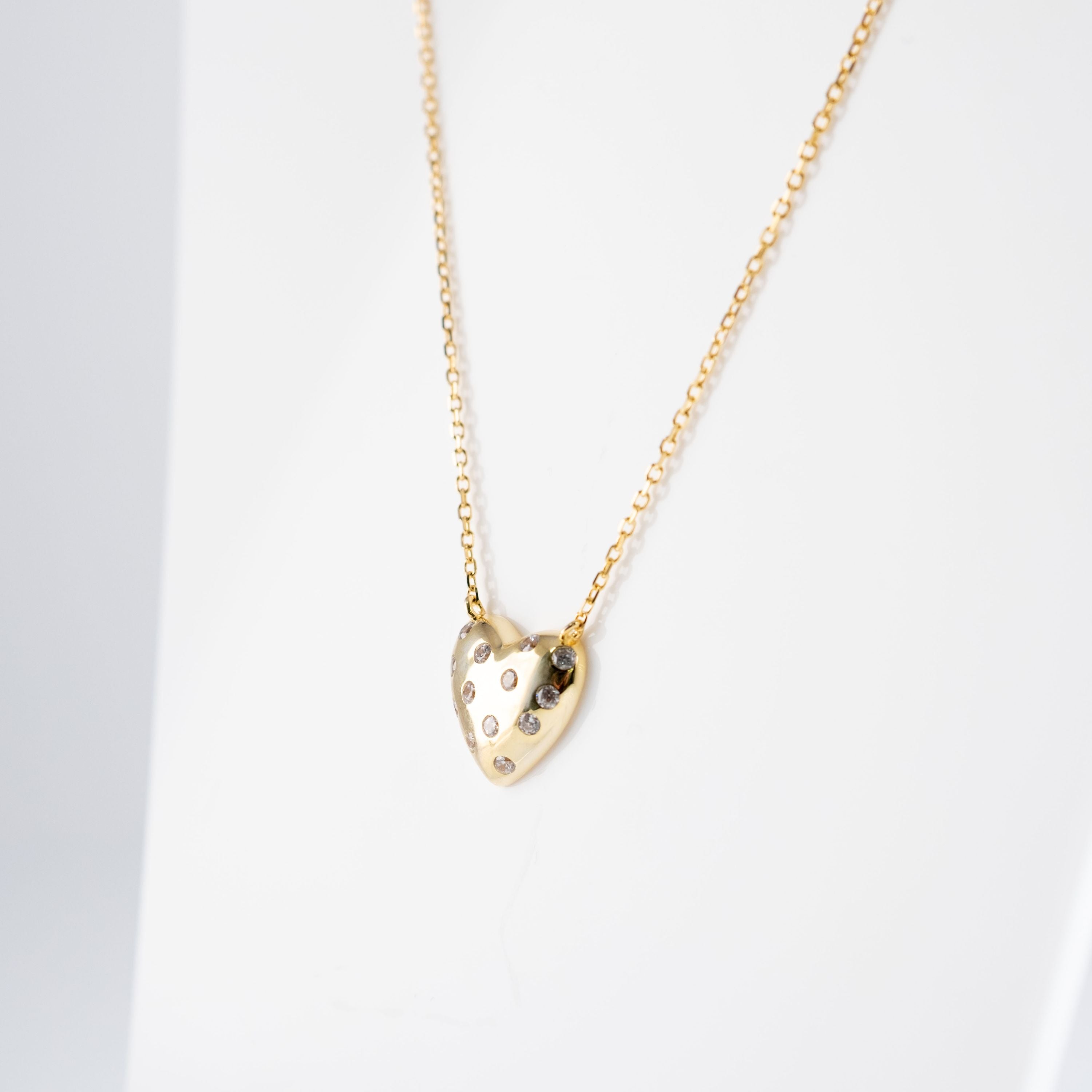 Collana Cuore Con Pietre