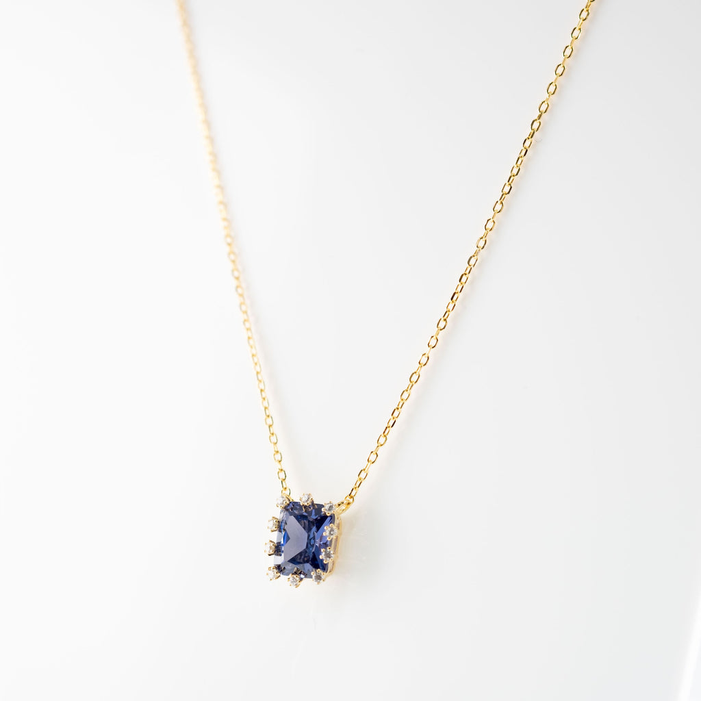Collana Pendente Carré Blu