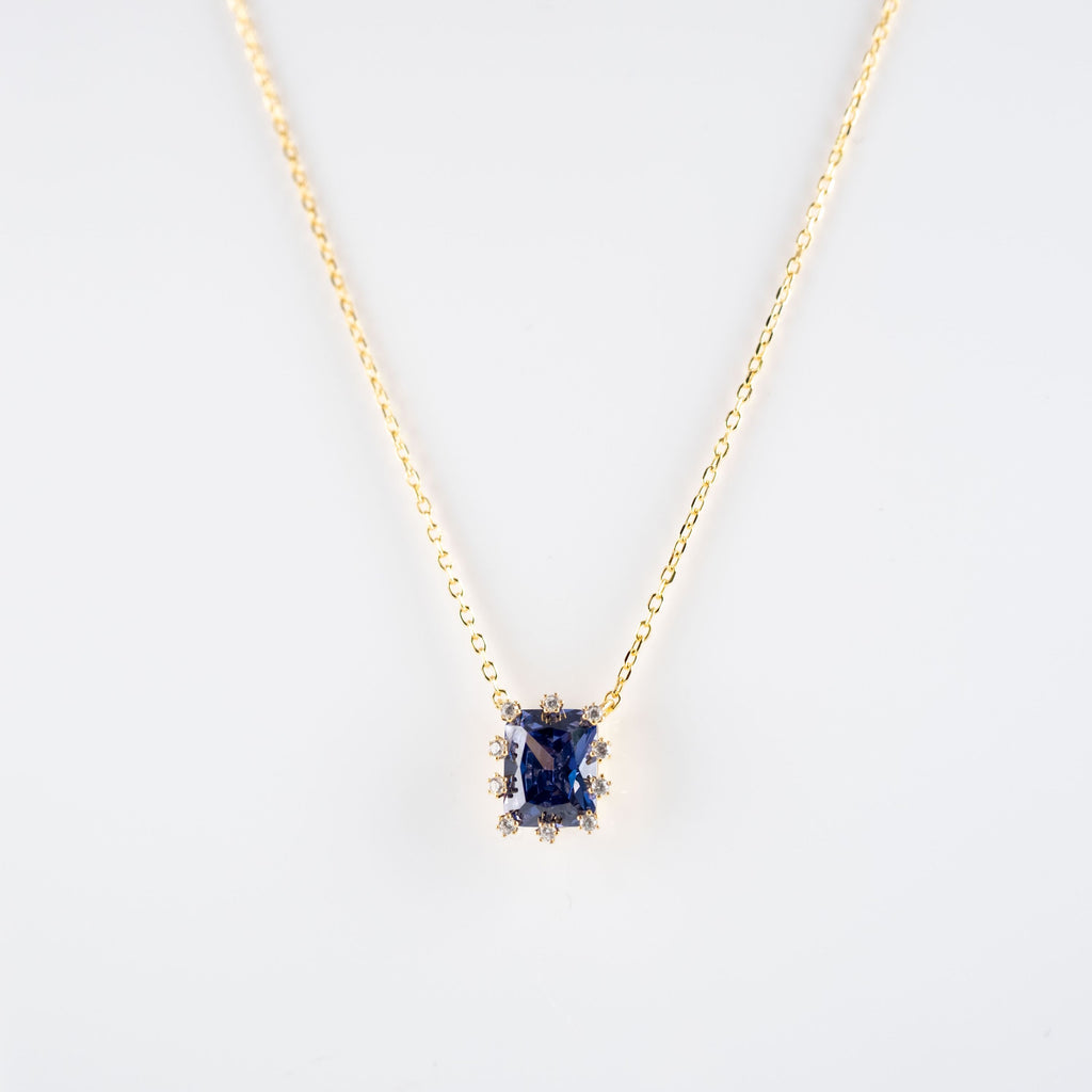 Collana Pendente Carré Blu