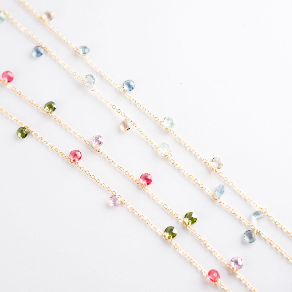 Collana Fina Pietre Chiare