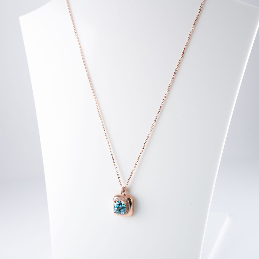 Collana Pendente Quadrato Smussato