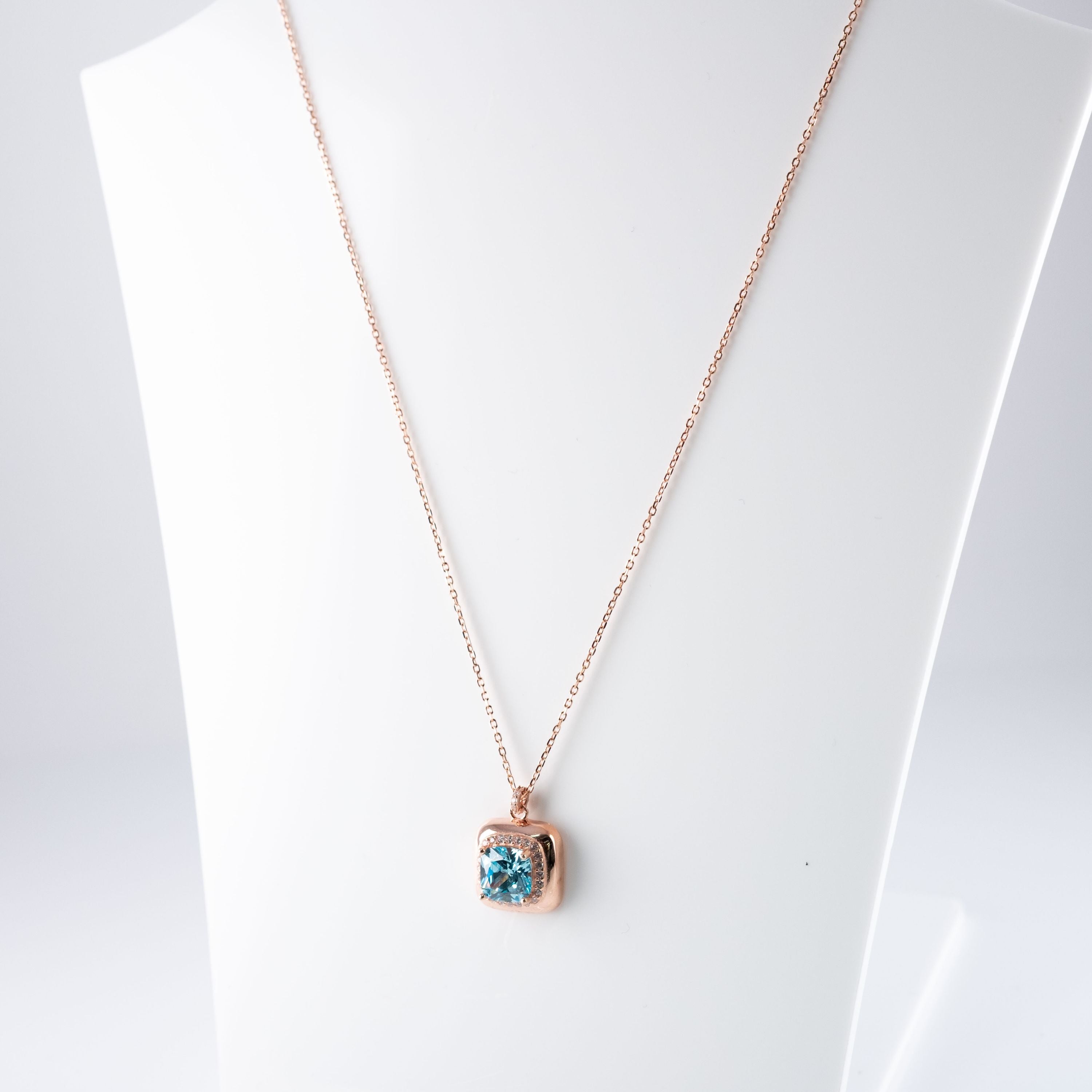 Collana Pendente Quadrato Smussato