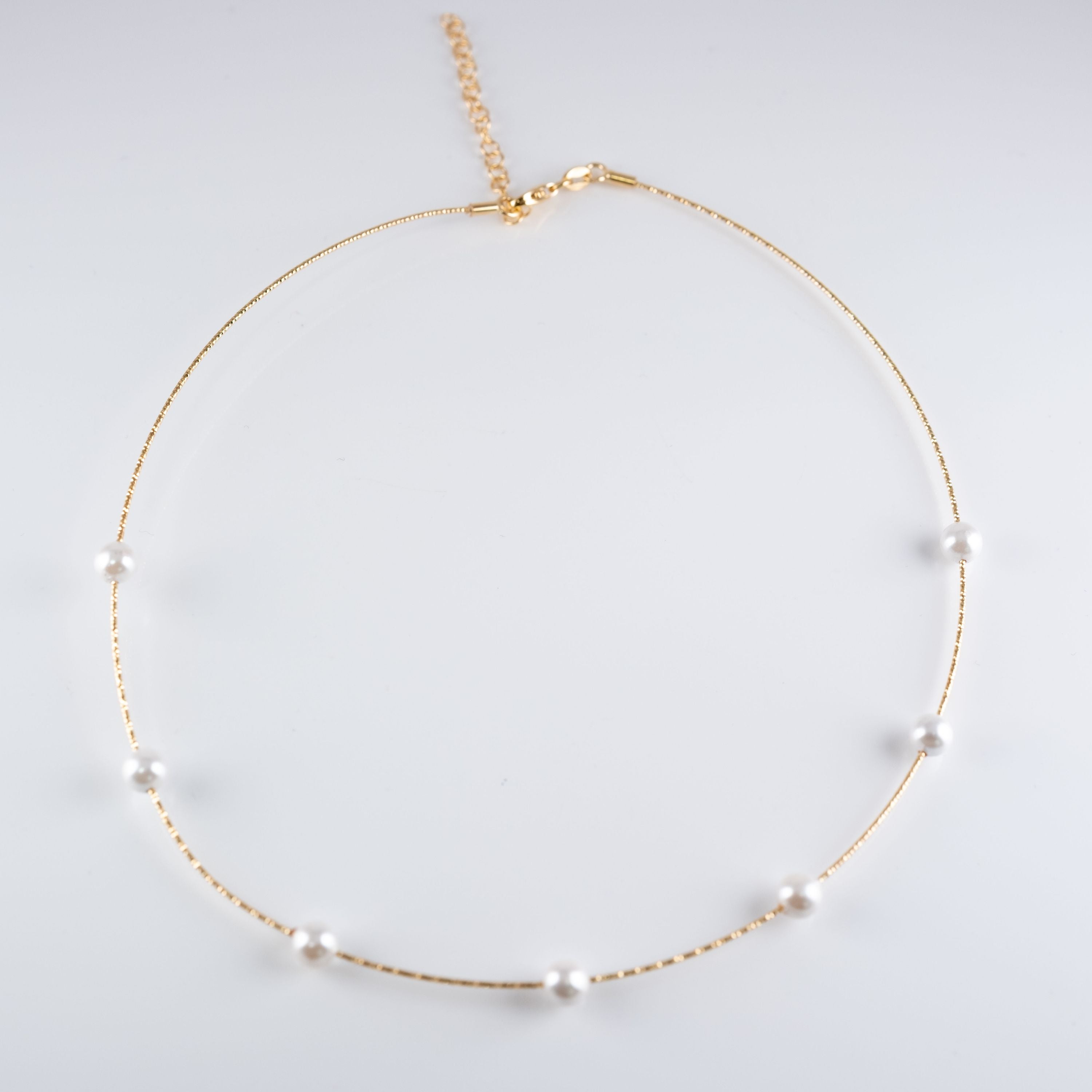 Collana Circolare Morbida Multi Perle