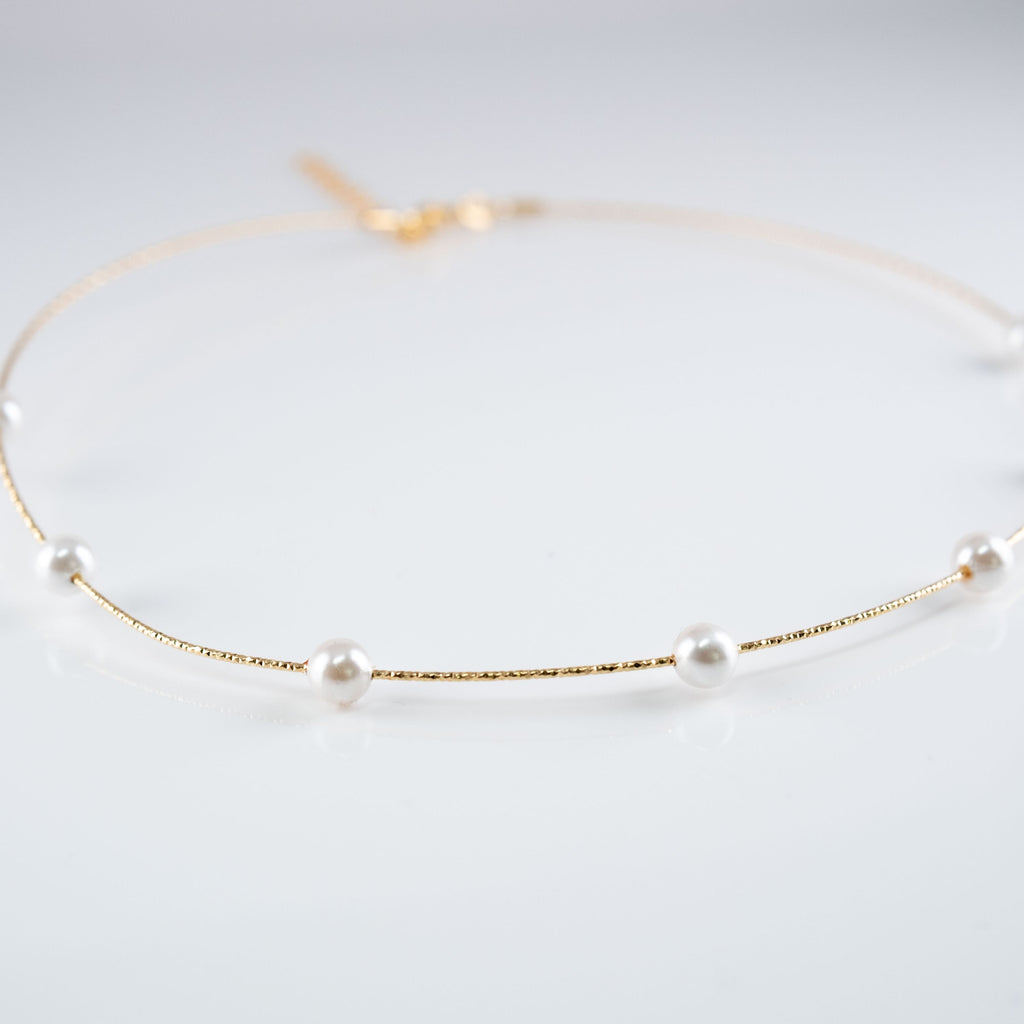 Collana Circolare Morbida Multi Perle