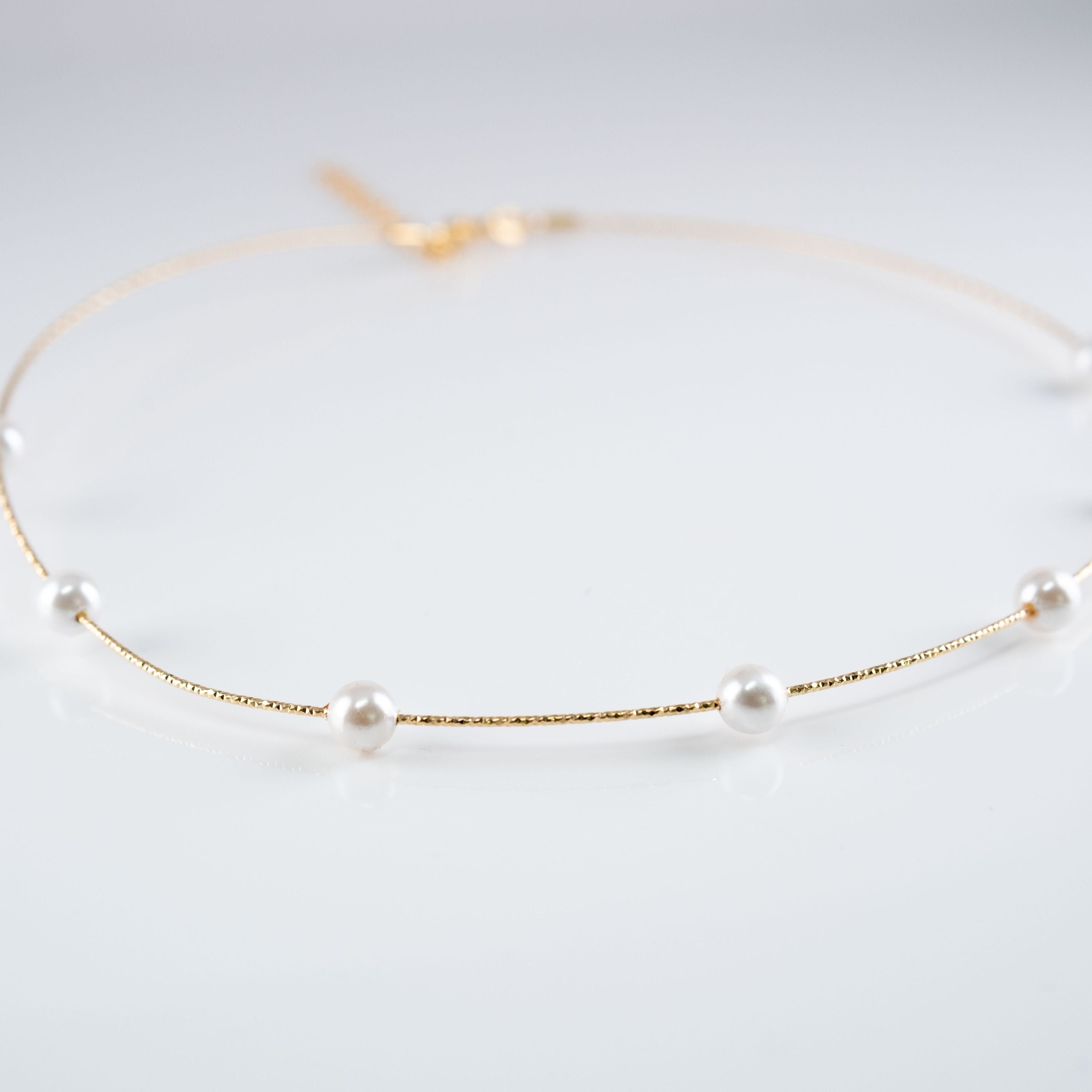 Collana Circolare Morbida Multi Perle