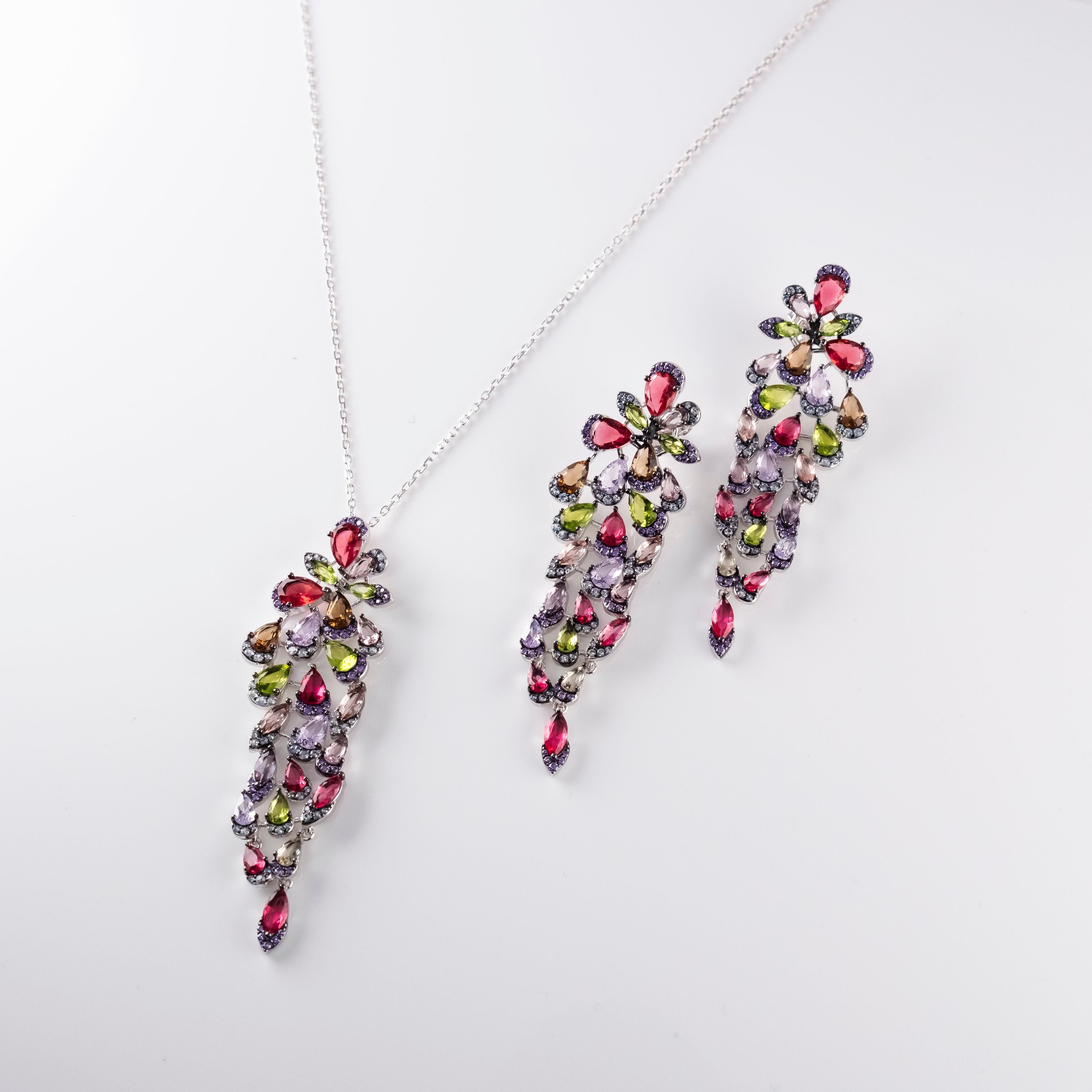 Collana Multi Pietre Piccole Gocce