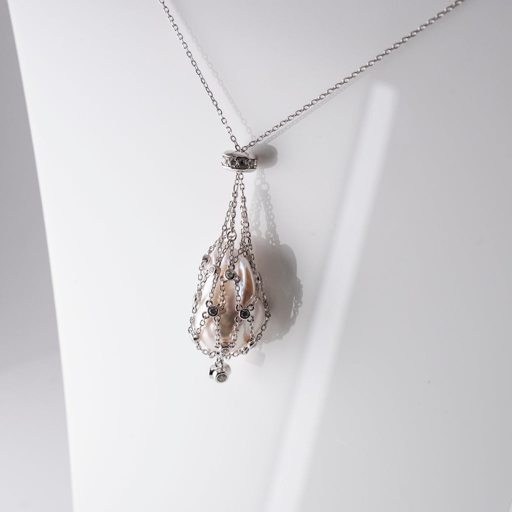 Collana Perla Nella Rete