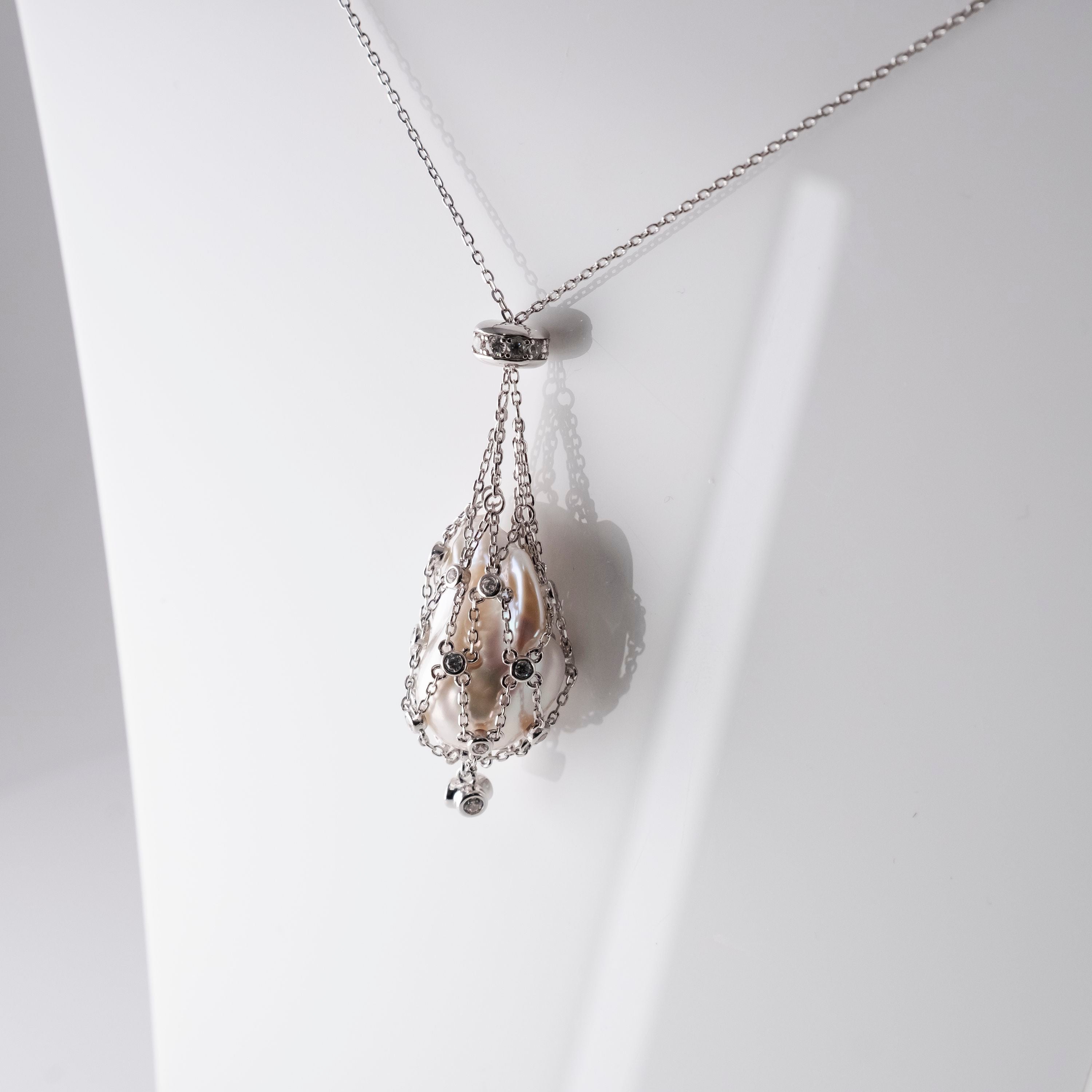 Collana Perla Nella Rete