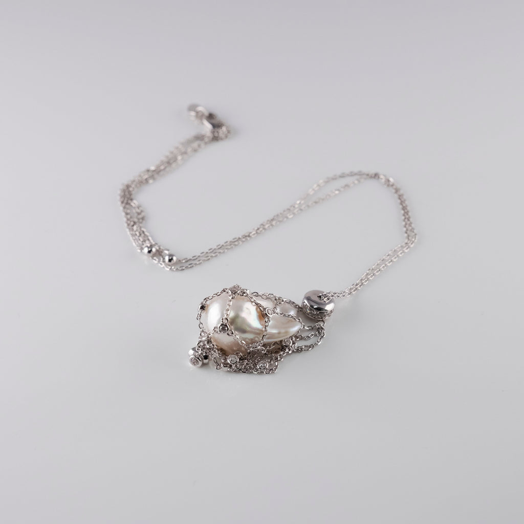 Collana Perla Nella Rete