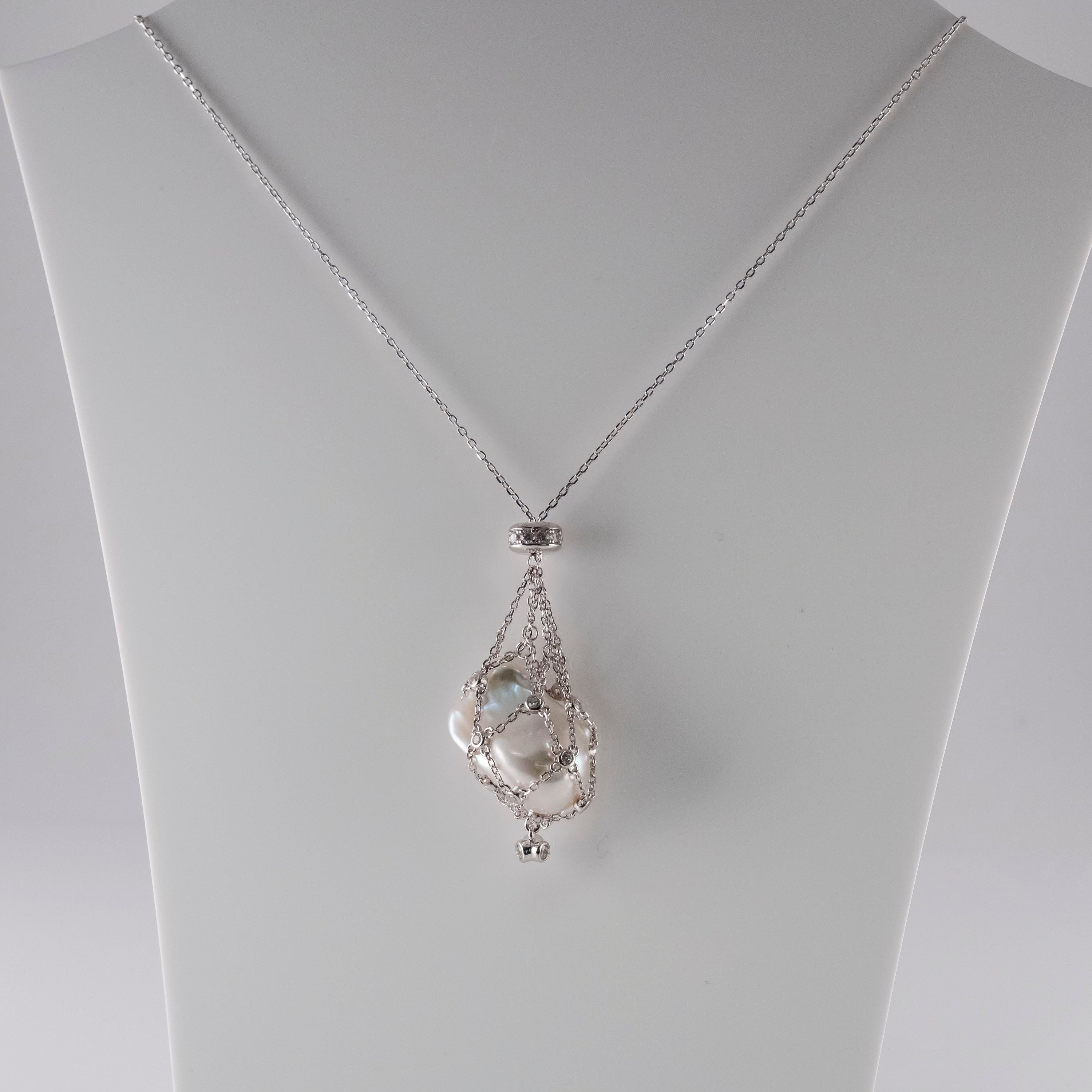 Collana Perla Nella Rete